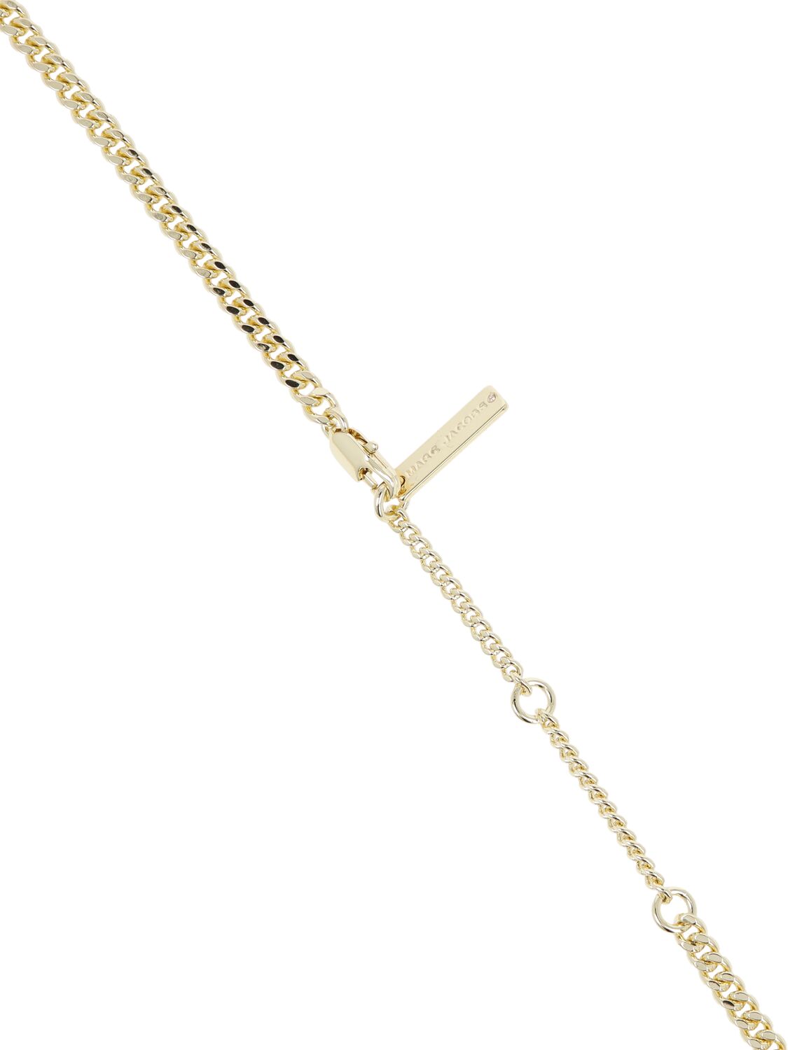 Shop Marc Jacobs Monogram Chain Necklace In Gold