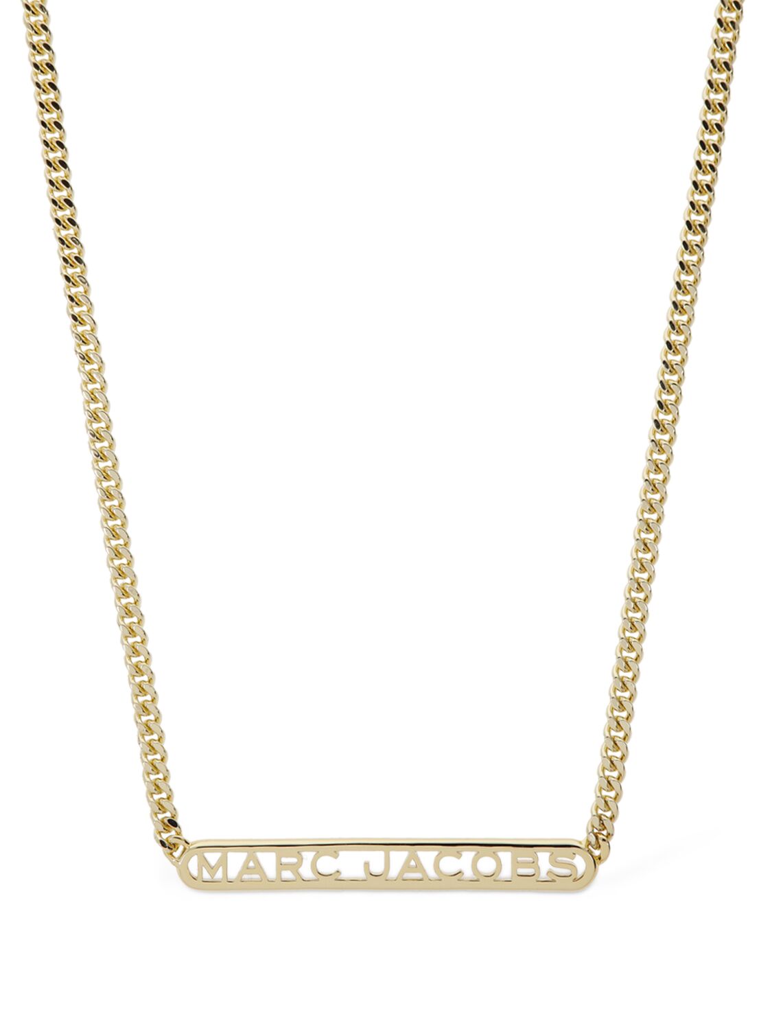 Marc Jacobs Monogram Chain Necklace In Gold