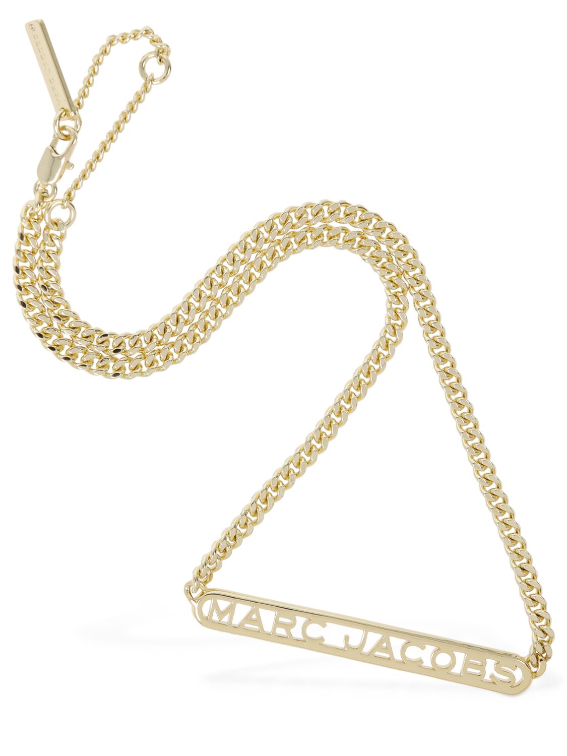 Shop Marc Jacobs Monogram Chain Necklace In Gold