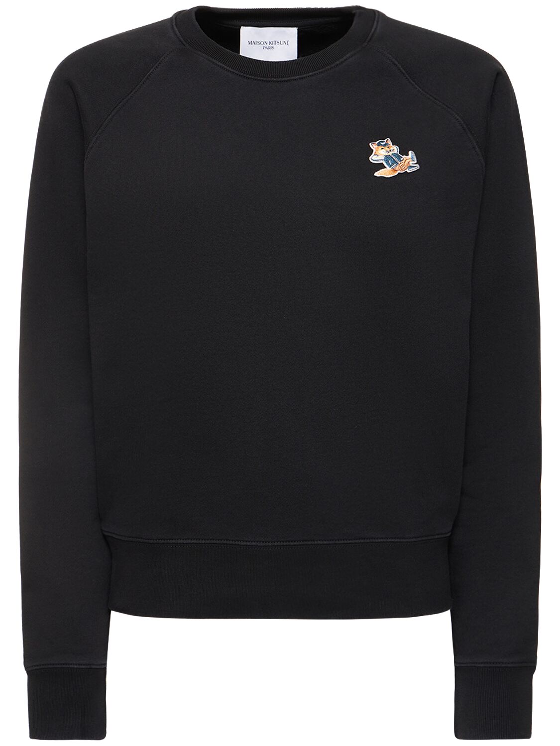 Dressed Fox Patch Cotton Sweatshirt – WOMEN > CLOTHING > SWEATSHIRTS