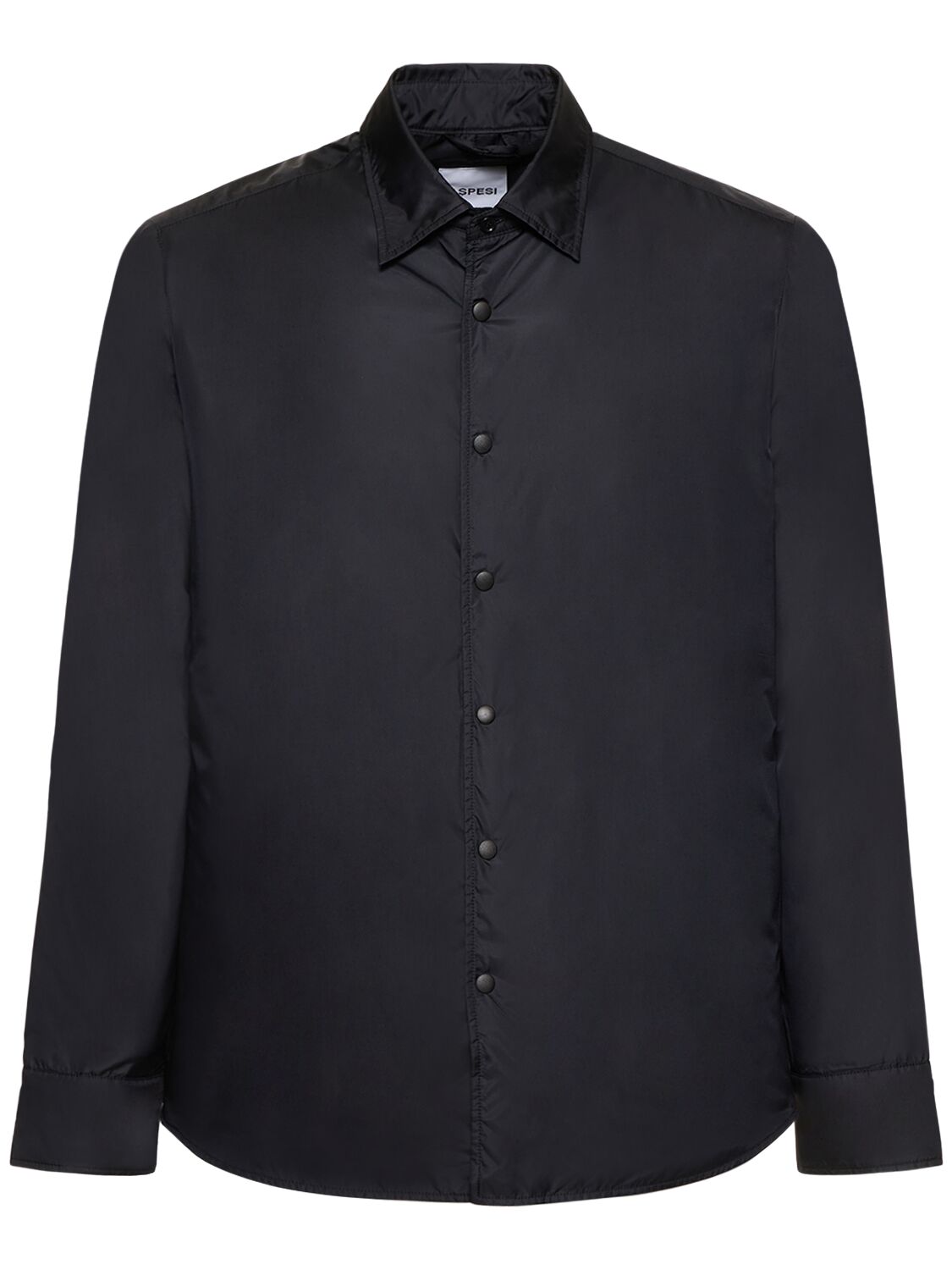 Aspesi Padded Light Nylon Over Shirt In Black