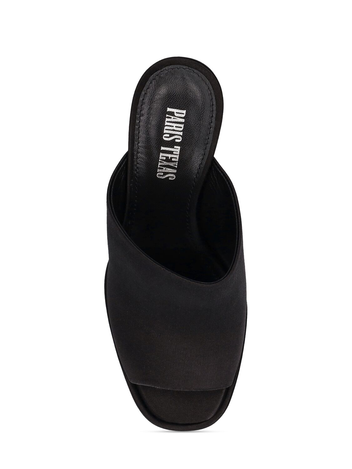 Shop Paris Texas 130mm Sasha Satin Mules In Black