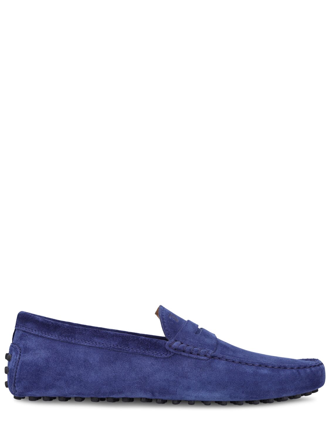 Tod's New Suede Loafers In Indigo