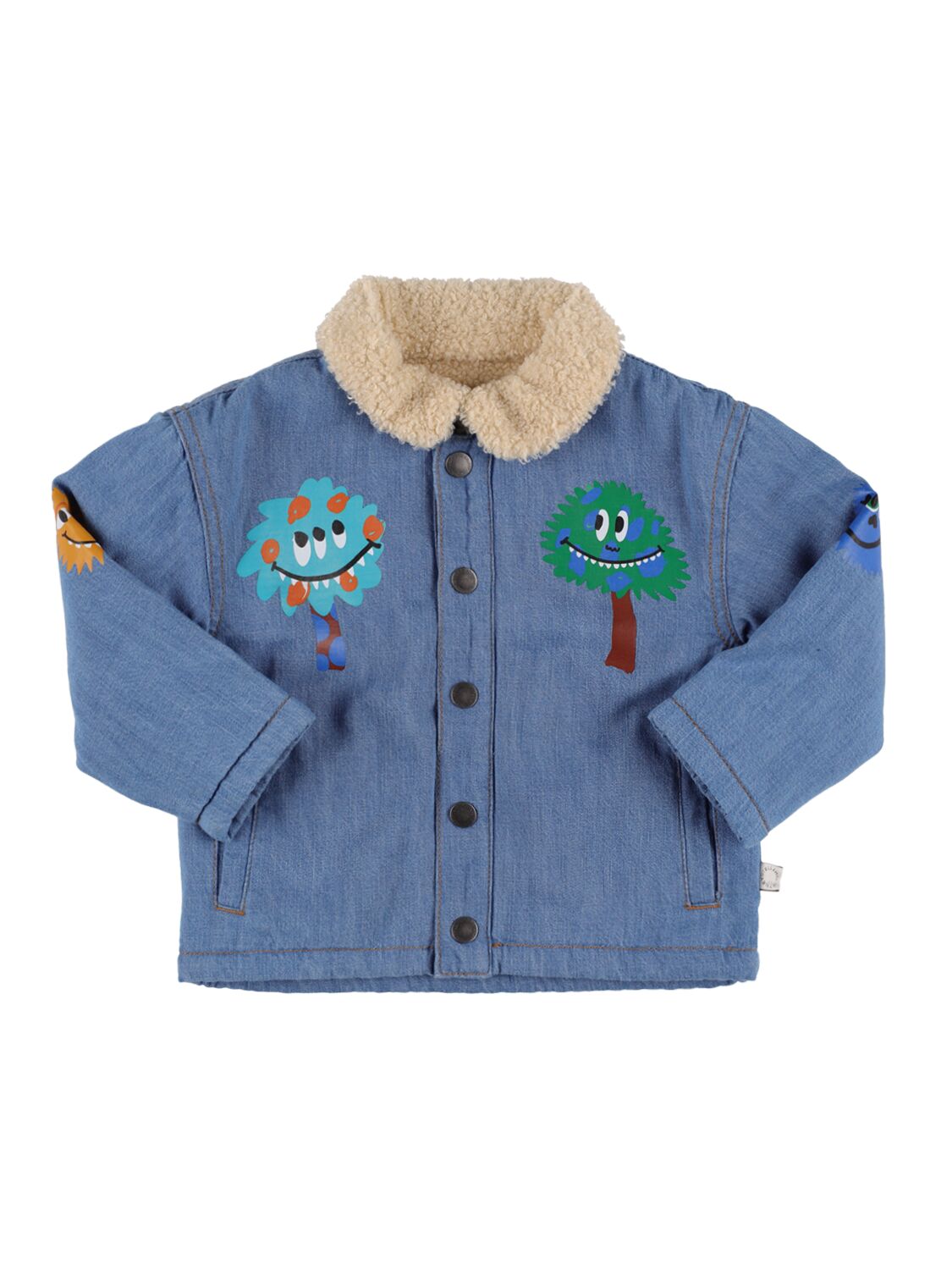 Monster Print Cotton Denim Jacket – KIDS-BOYS > CLOTHING > JACKETS