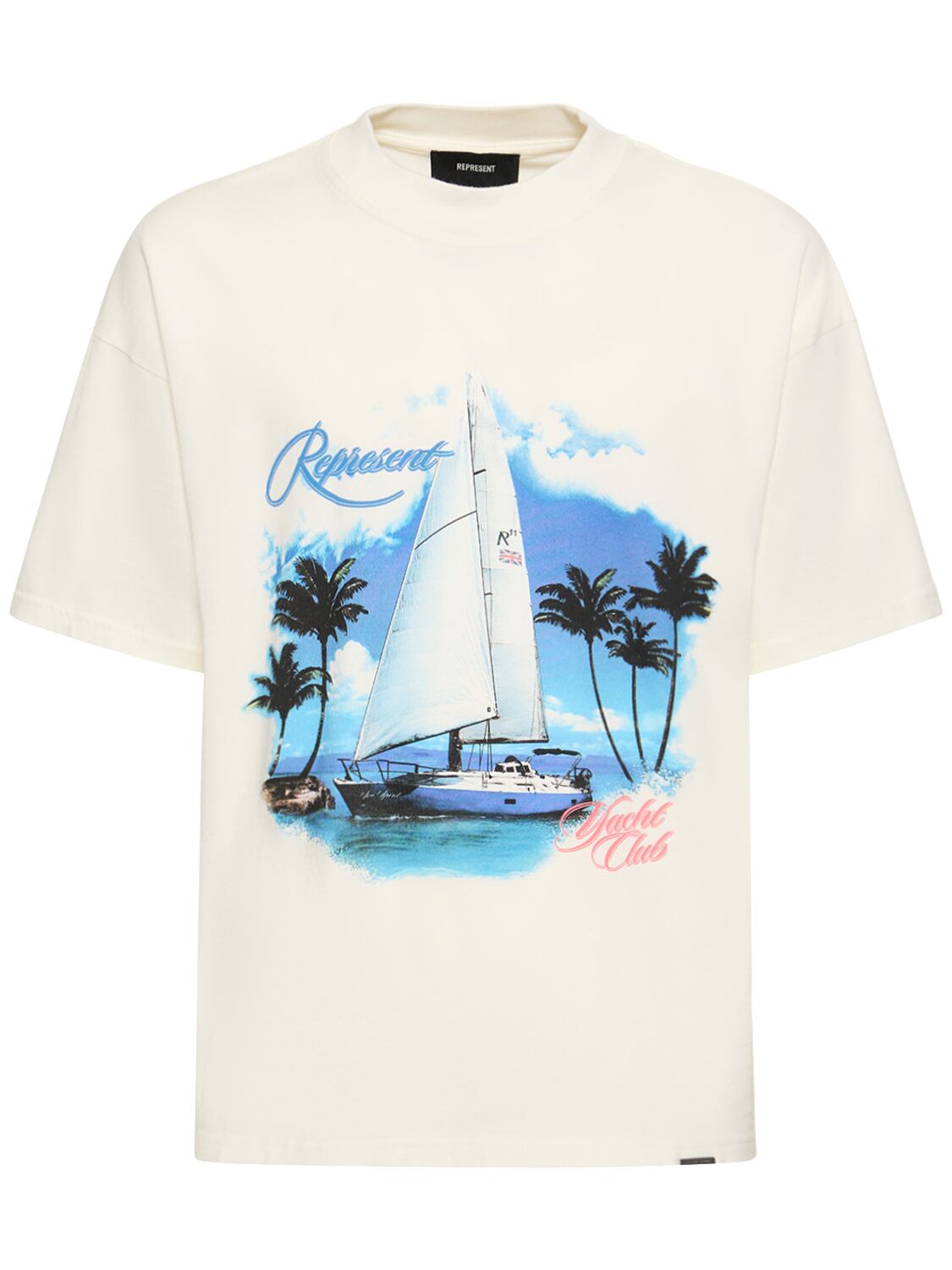 Represent Yacht Club T-shirt In Flat White
