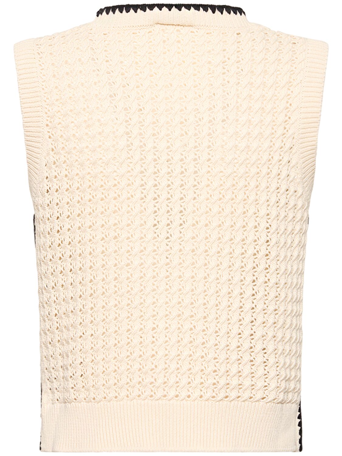 Shop Varley Delaney Knit Vest In Beige