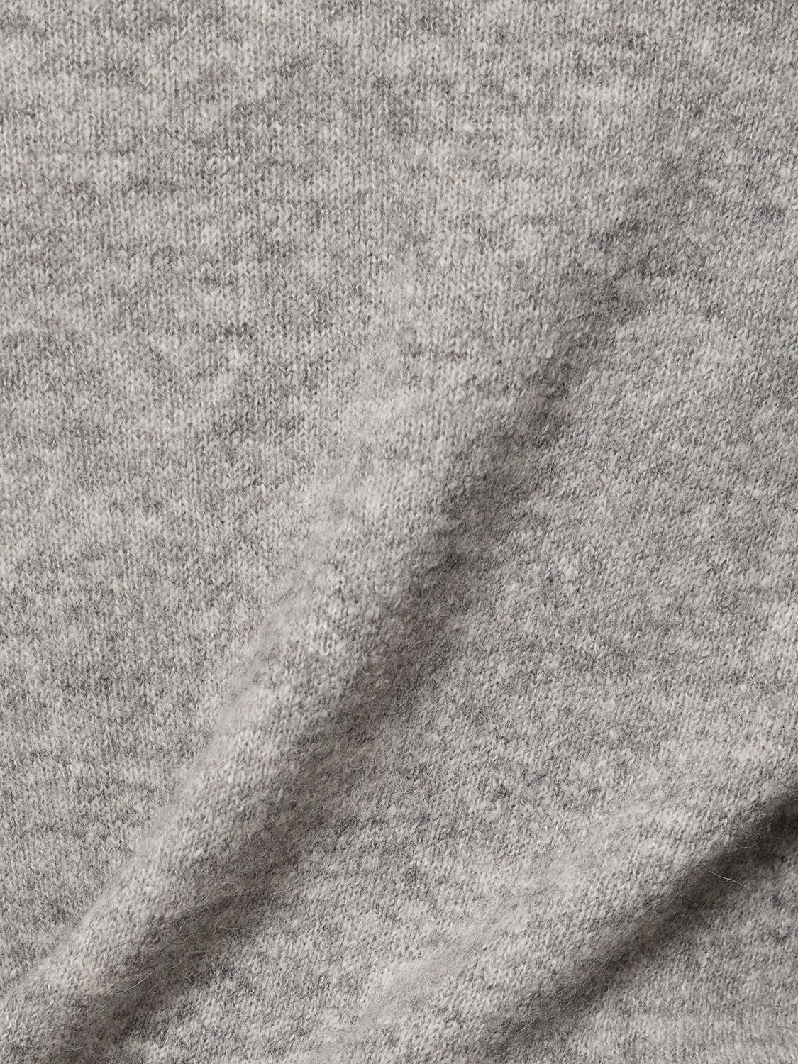 Shop Brunello Cucinelli Wool Blend Turtleneck Sweater In Grey