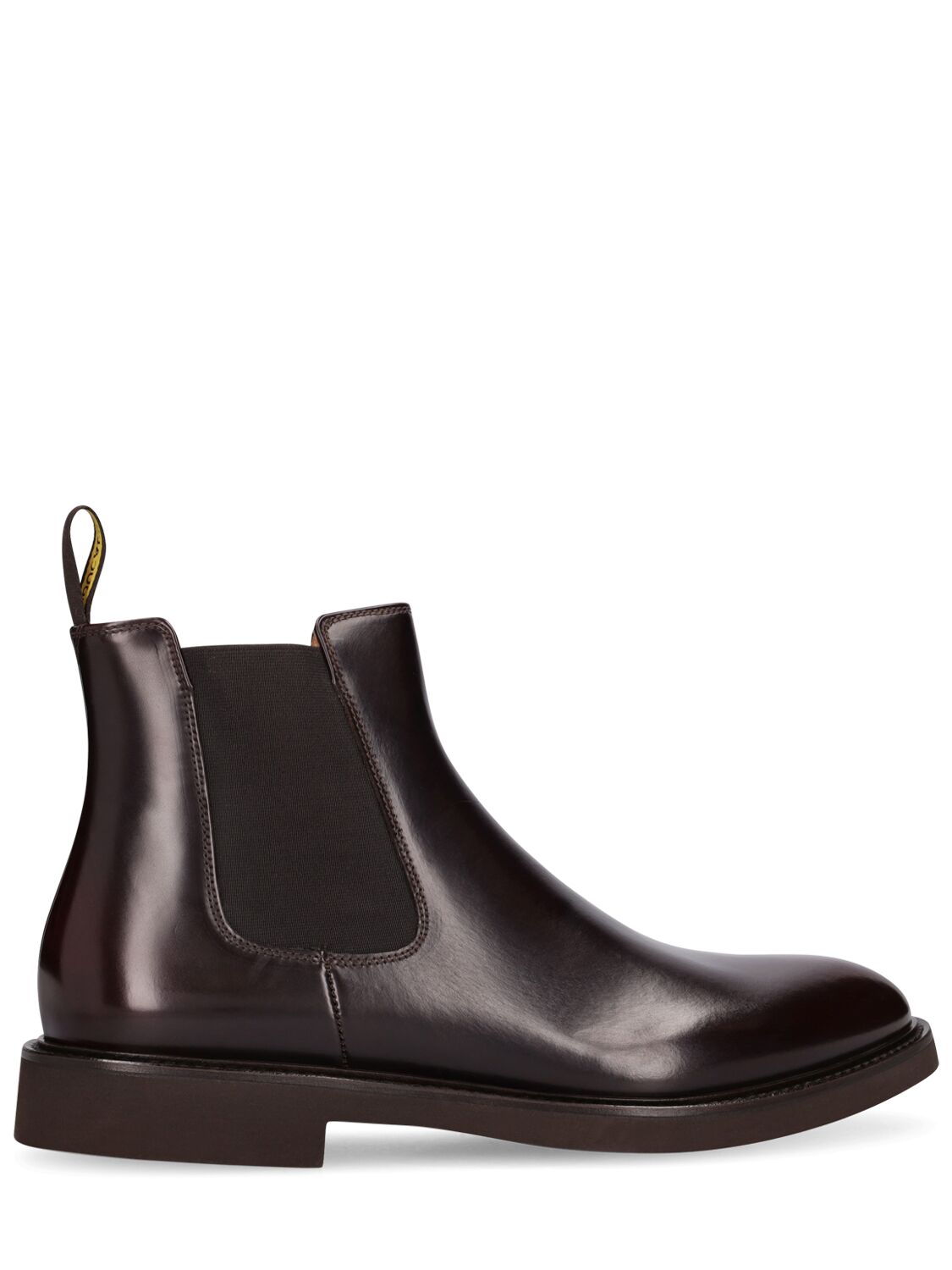 Doucal's Leather Chelsea Boots In Ebony