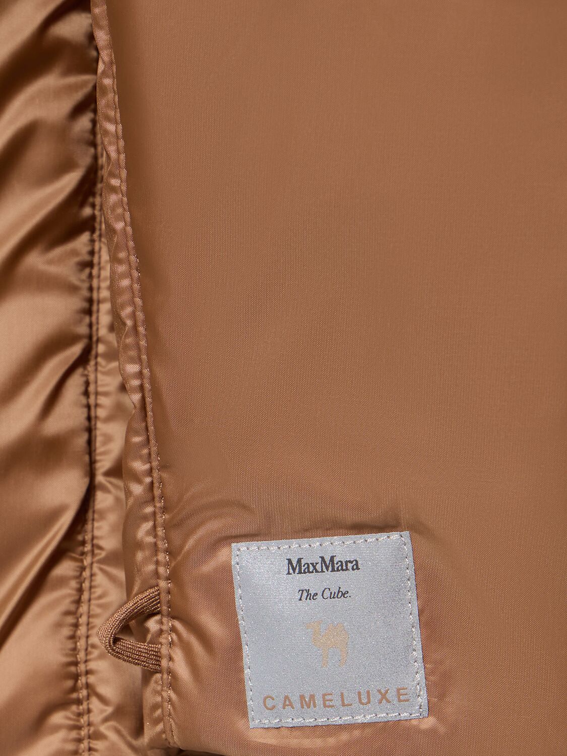 Shop Max Mara Greenh Tech Hooded Puffer Jacket In Caramel