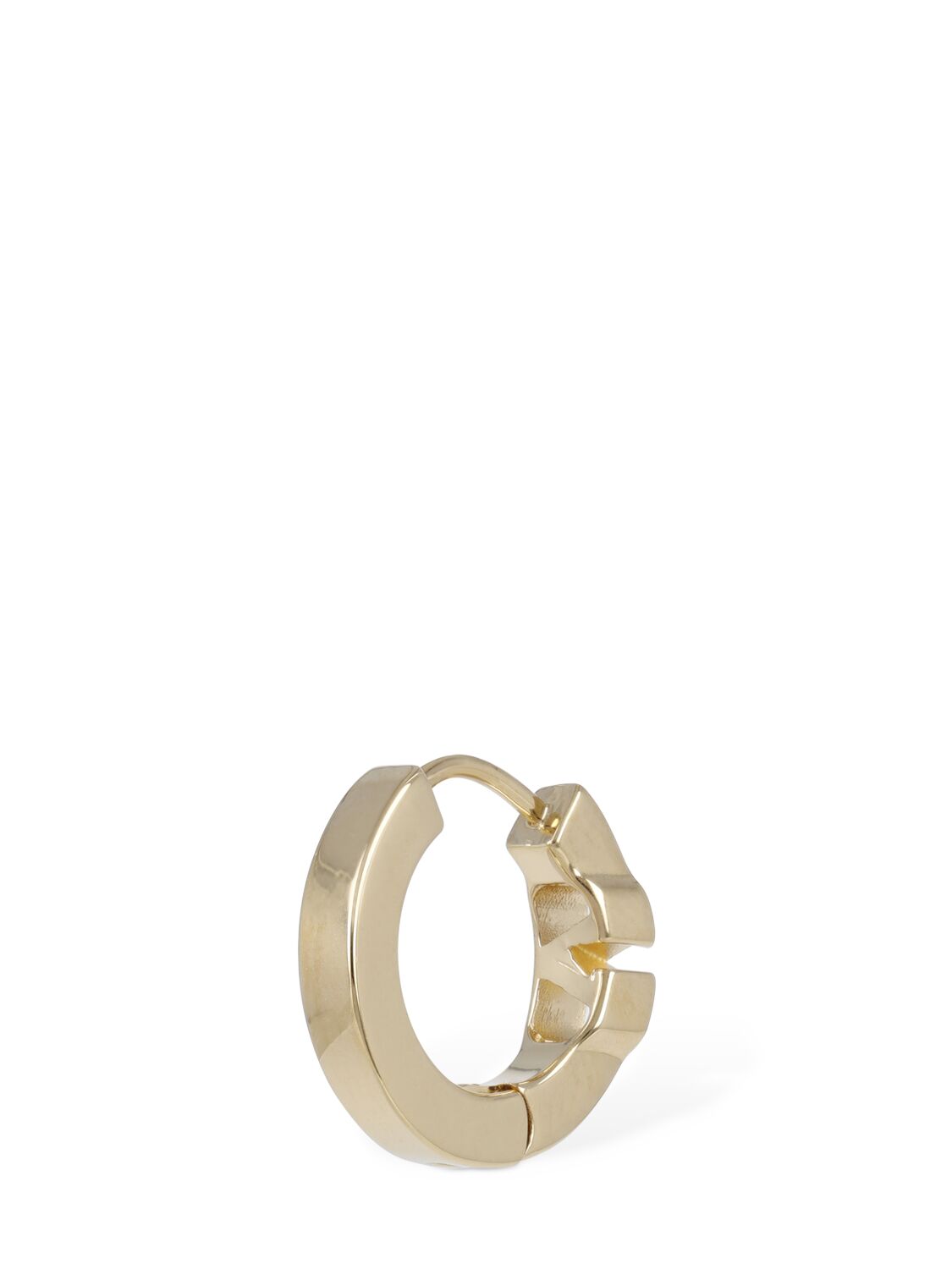 Shop Valentino Mini V Logo Signature Mono Earring In Gold