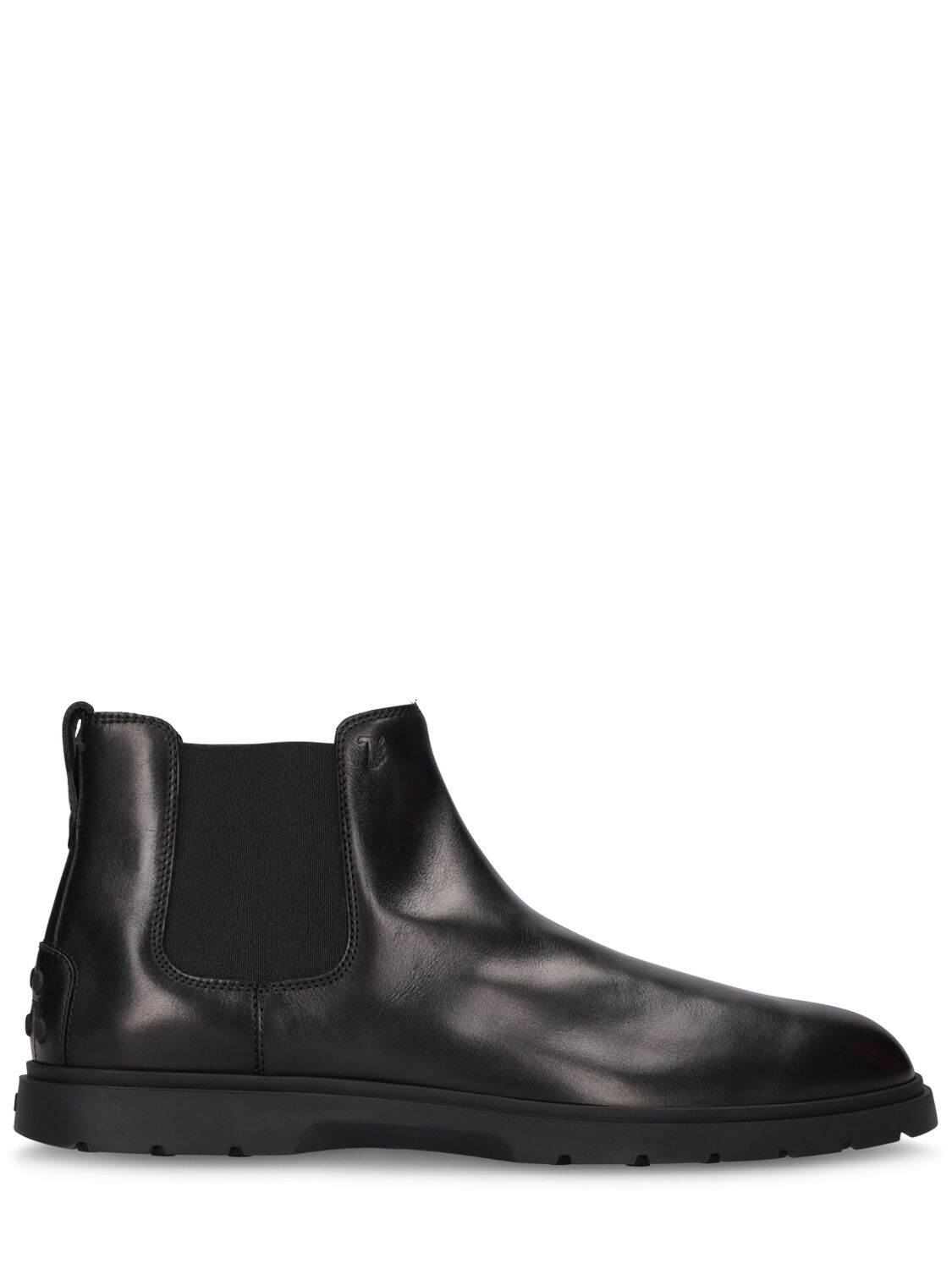 Tod's Leather Ankle Boots In Black