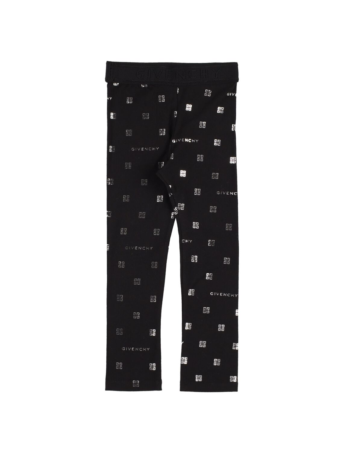 Givenchy Cotton Jersey Leggings W/ Logo In Black