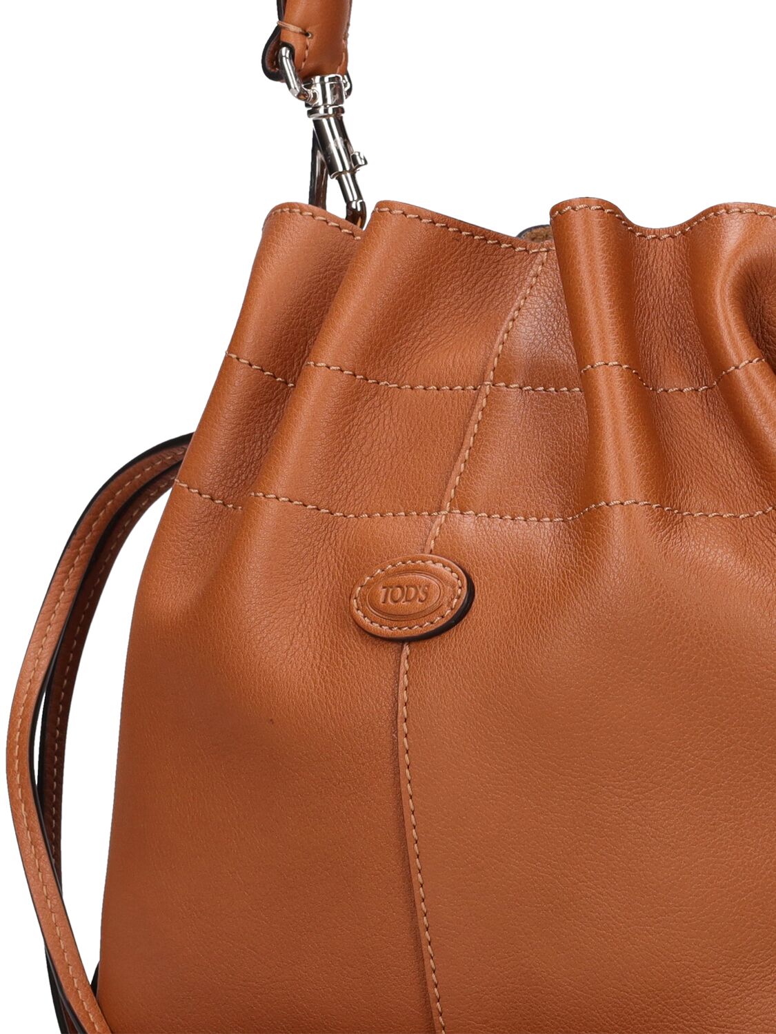 Shop Tod's Mini Dbs Leather Bucket Bag In Kenya Scuro