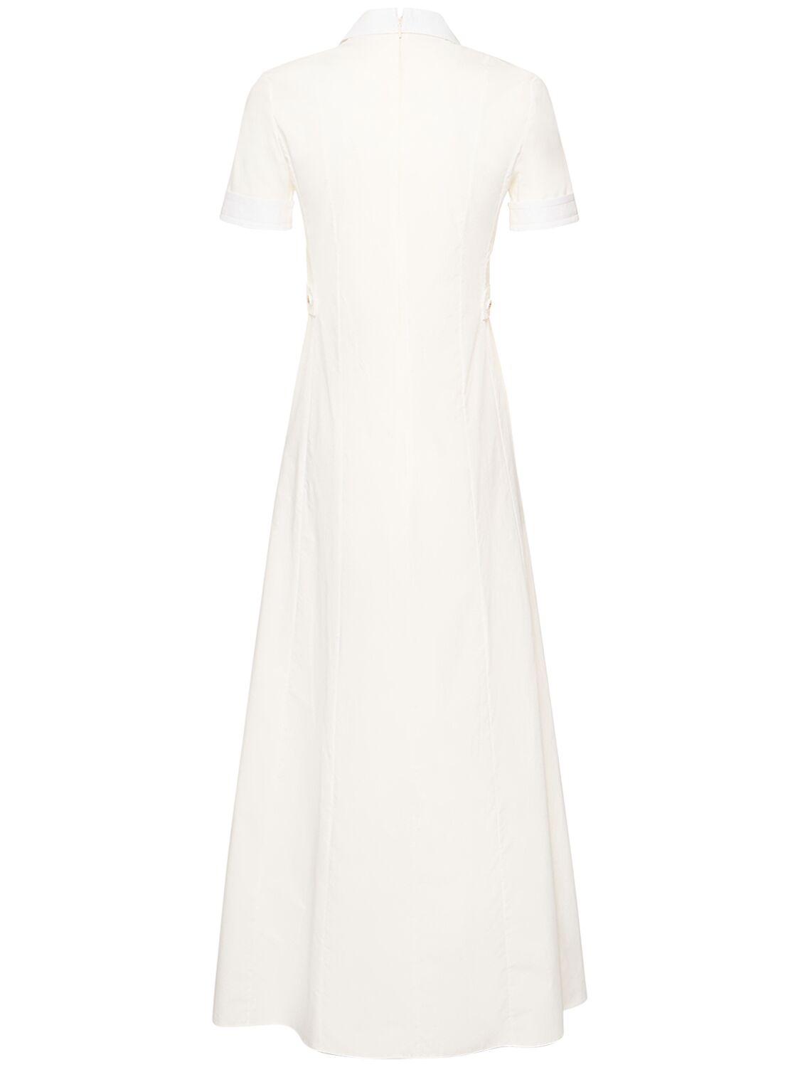 Shop Gucci Cotton Poplin Dress In White
