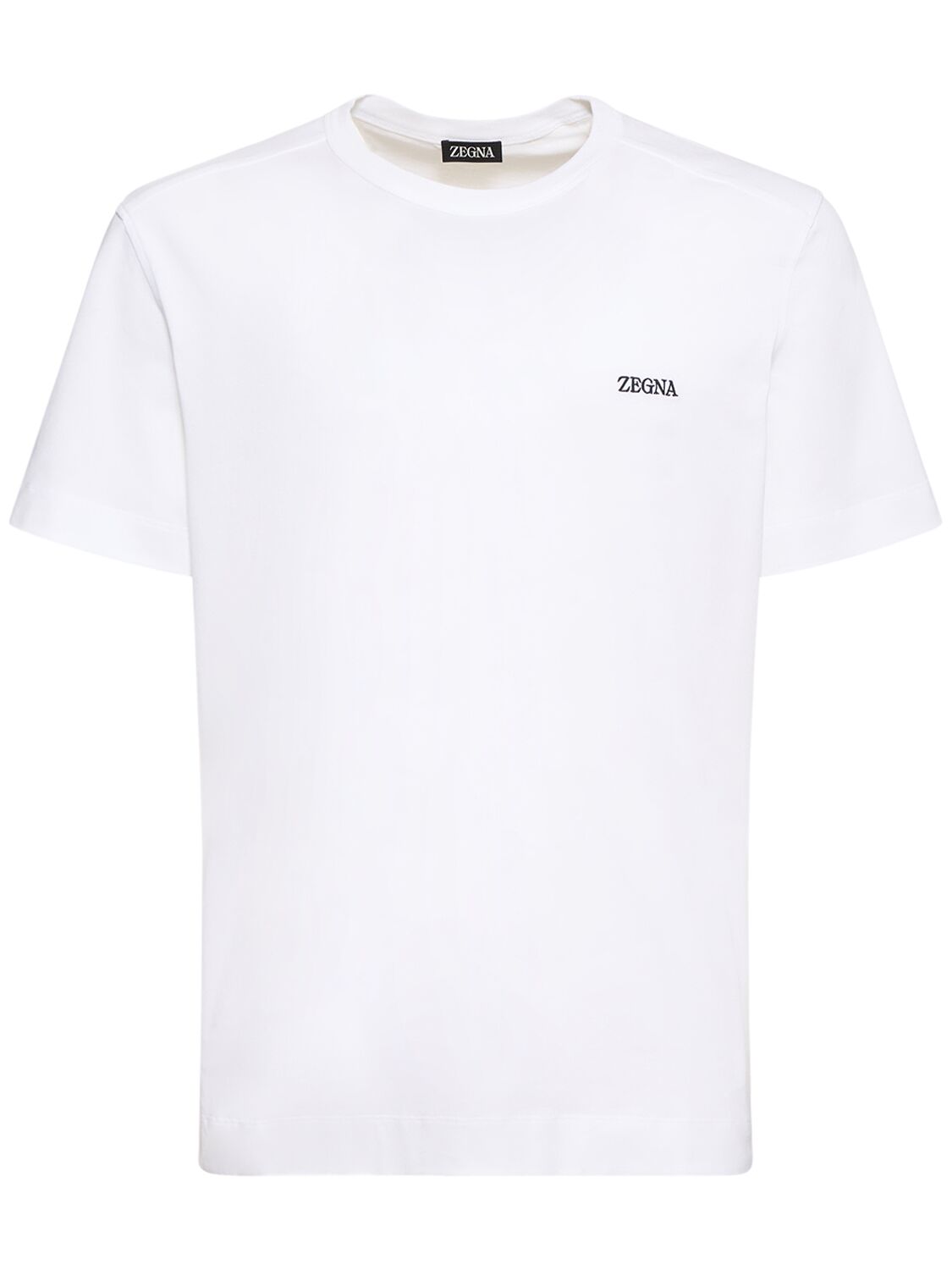 Zegna Short Sleeved T-shirt In White