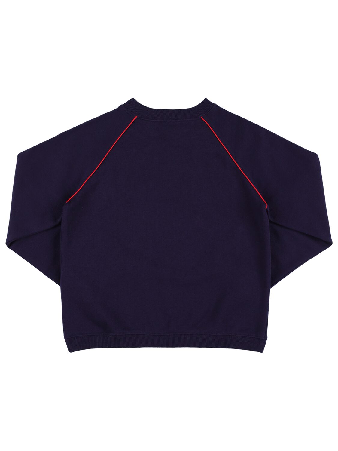 Shop Gucci Gg Print Cotton Jersey Sweatshirt In Dark Blue