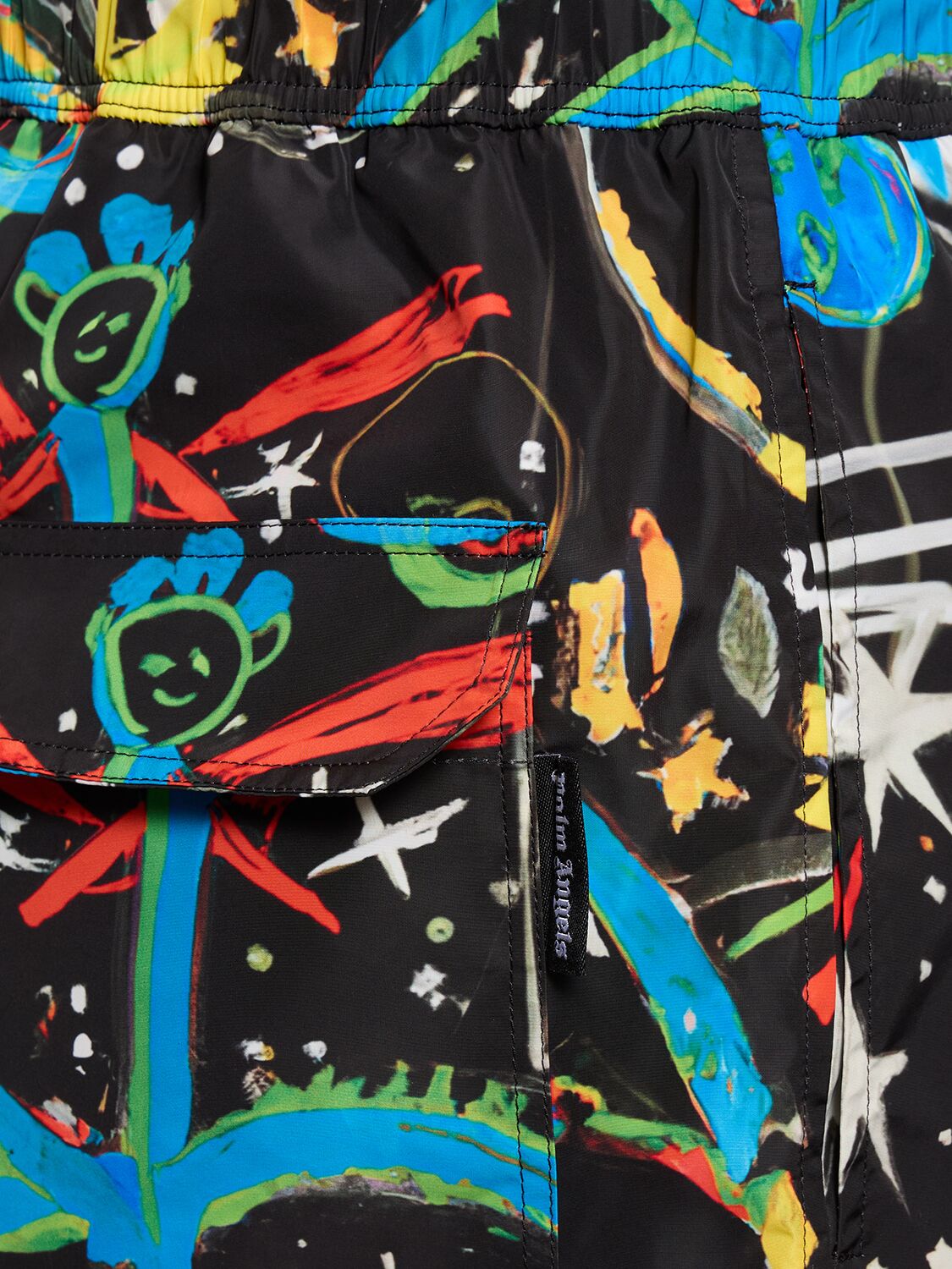 Starry Night Swimshorts in black - Palm Angels® Official