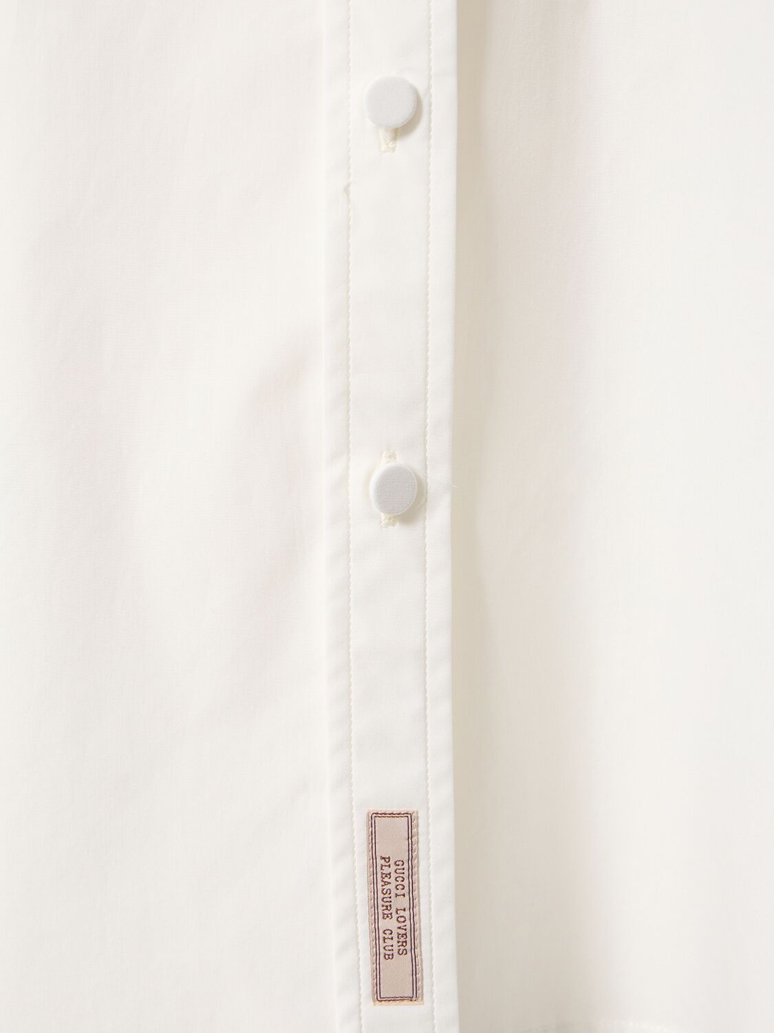 Adjustable Cotton Poplin Shirt in White - Gucci