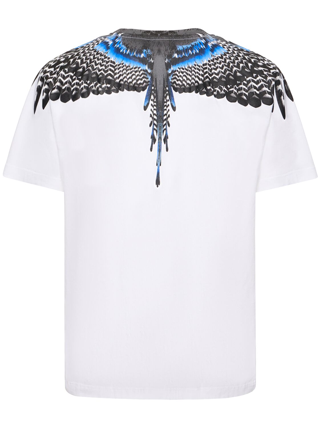 Shop Marcelo Burlon County Of Milan Grizzly Wings Cotton Jersey T-shirt In White,grey