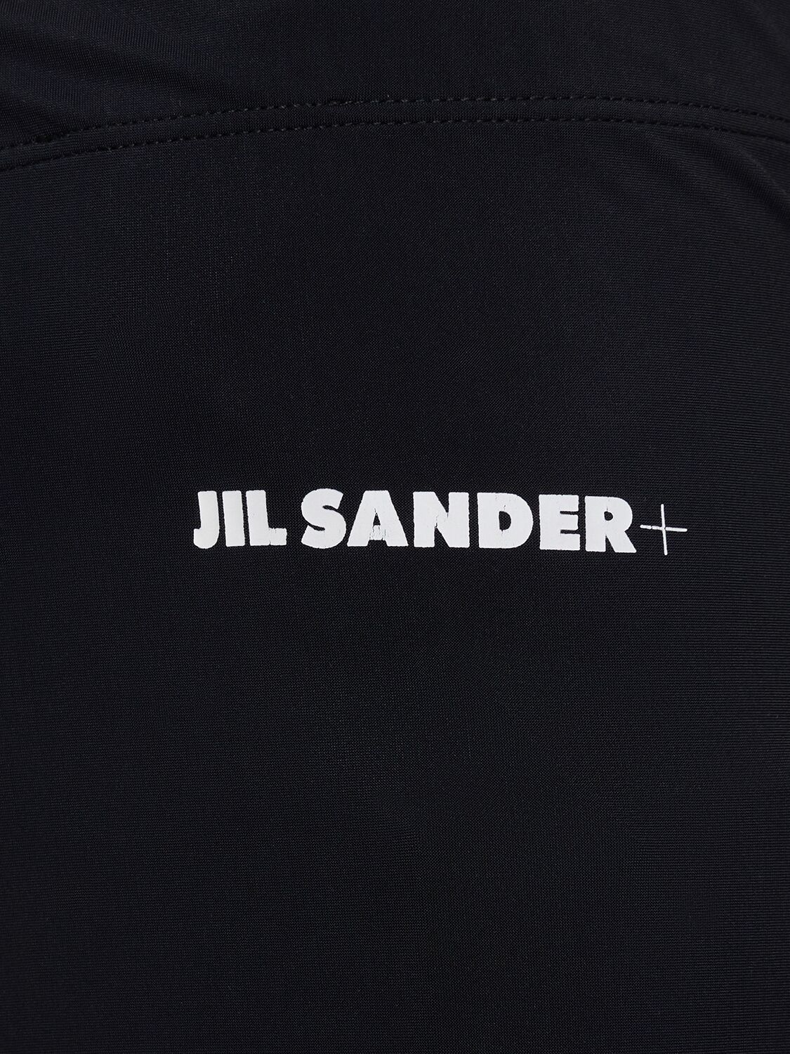 Shop Jil Sander Logo Tech Jersey Leggings In Black