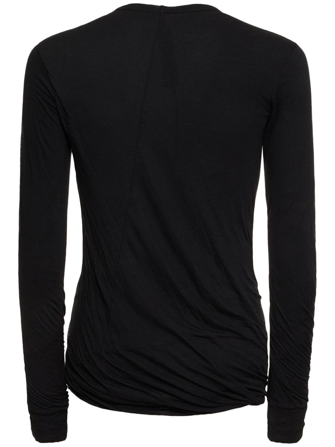 Shop Rick Owens Double Long Sleeve Shirt In Black
