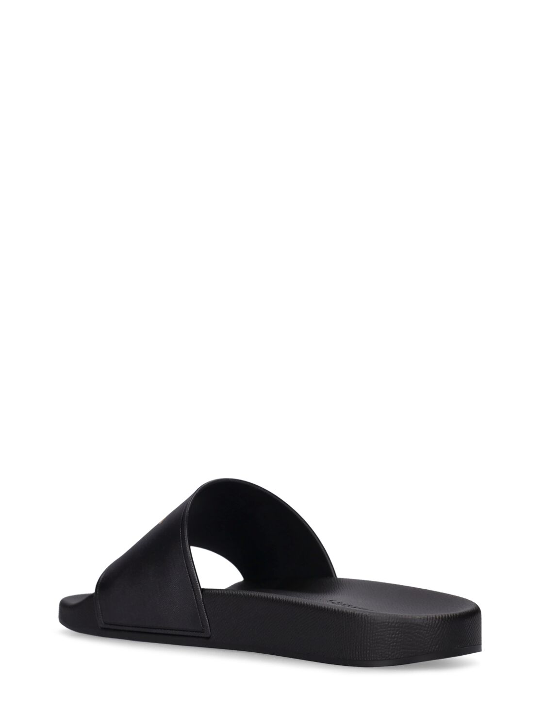 Shop Burberry Furley Slide Sandals In Black