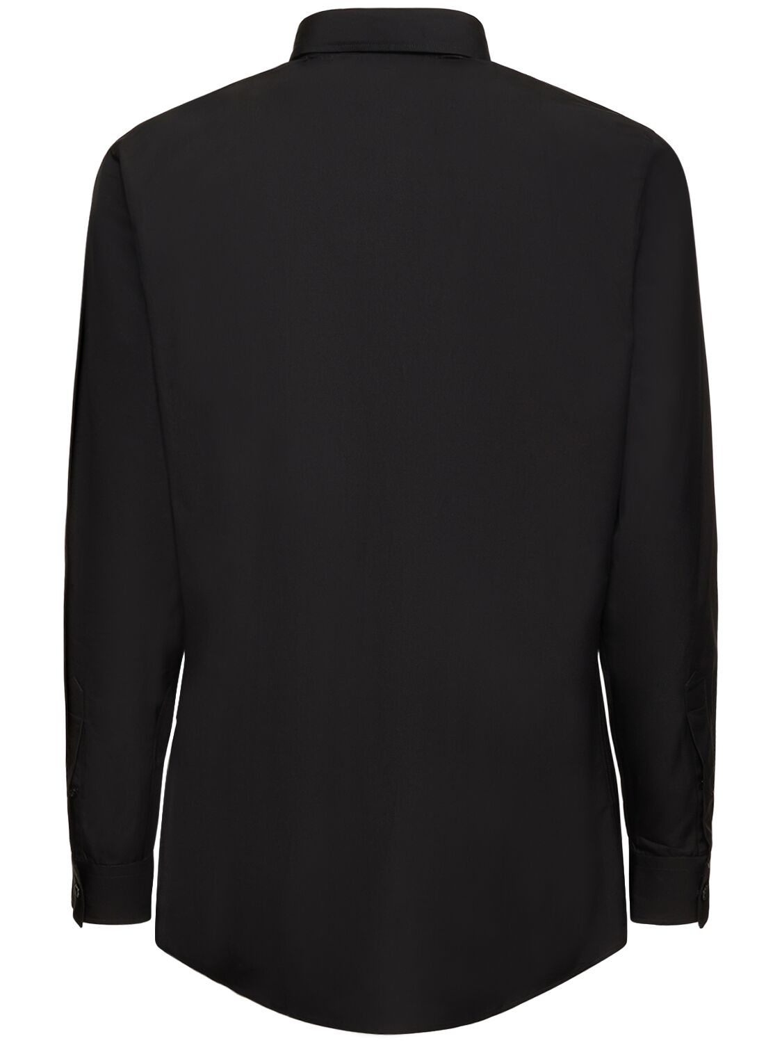 Shop Moschino Toy Embroidered Cotton Poplin Shirt In Black