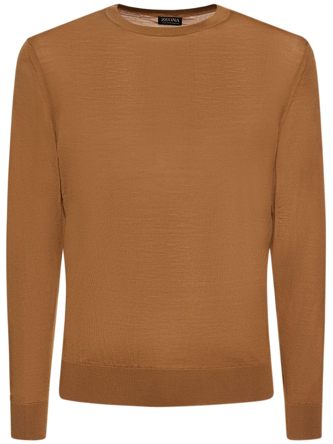 Zegna High Performance Crewneck Sweater In Ivory