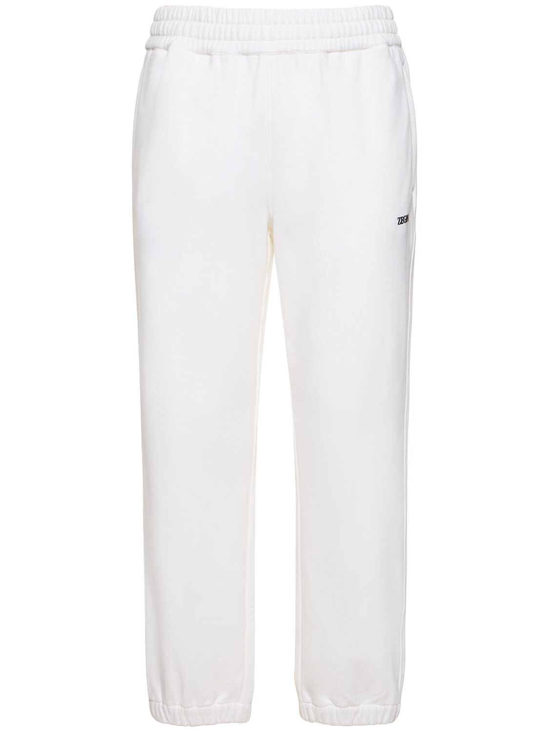 Zegna Cotton Sweatpants In White