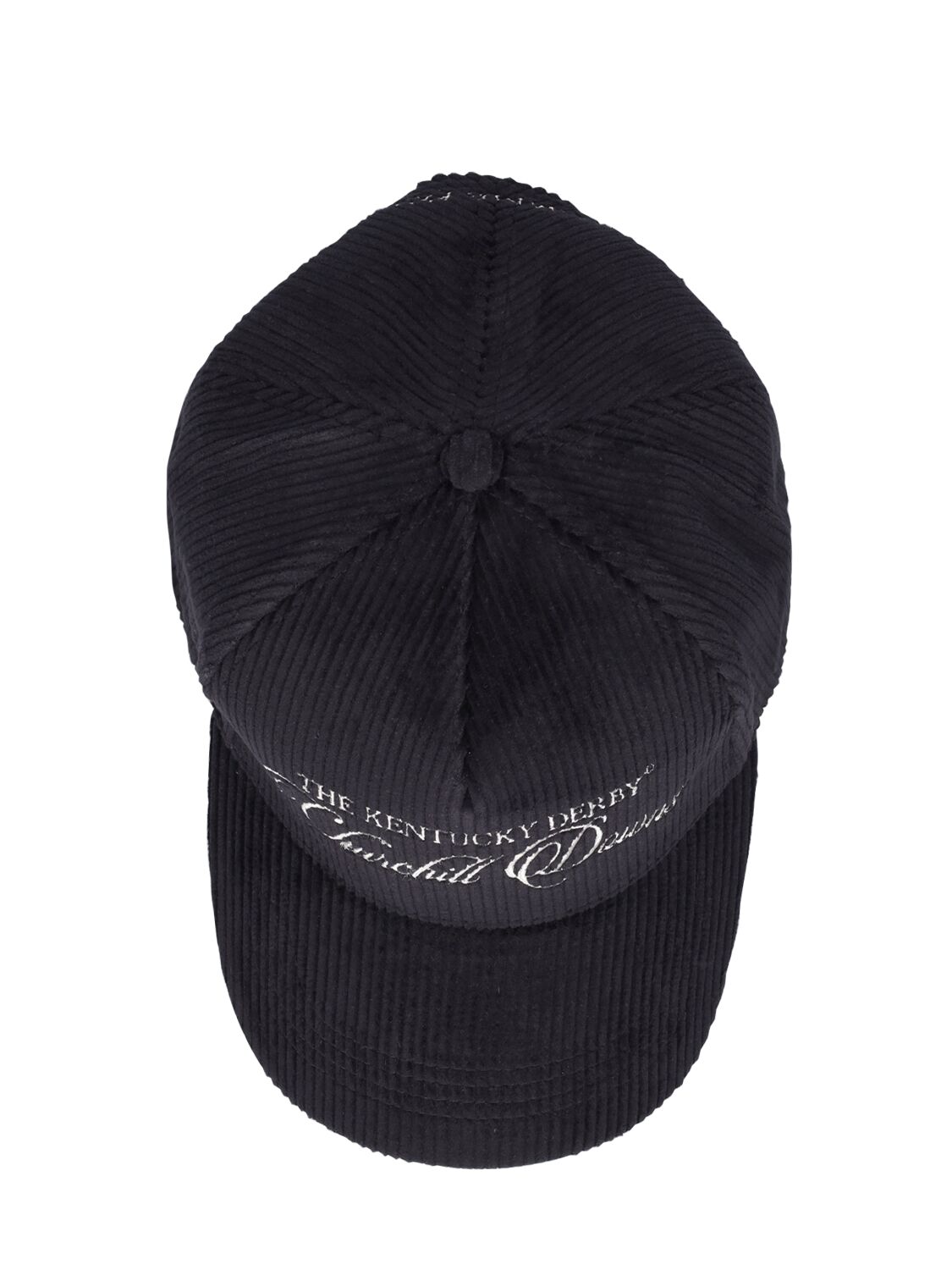 Shop Homme + Femme La Churchill Downs Corduroy Baseball Cap In Black