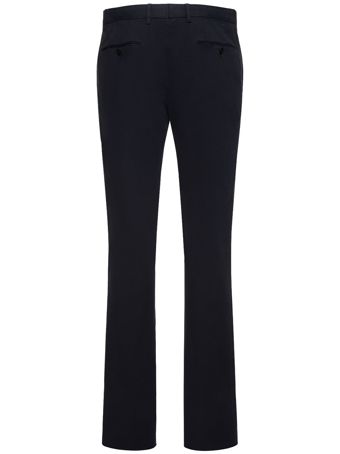 Shop Zegna Premium Cotton Pants In Navy