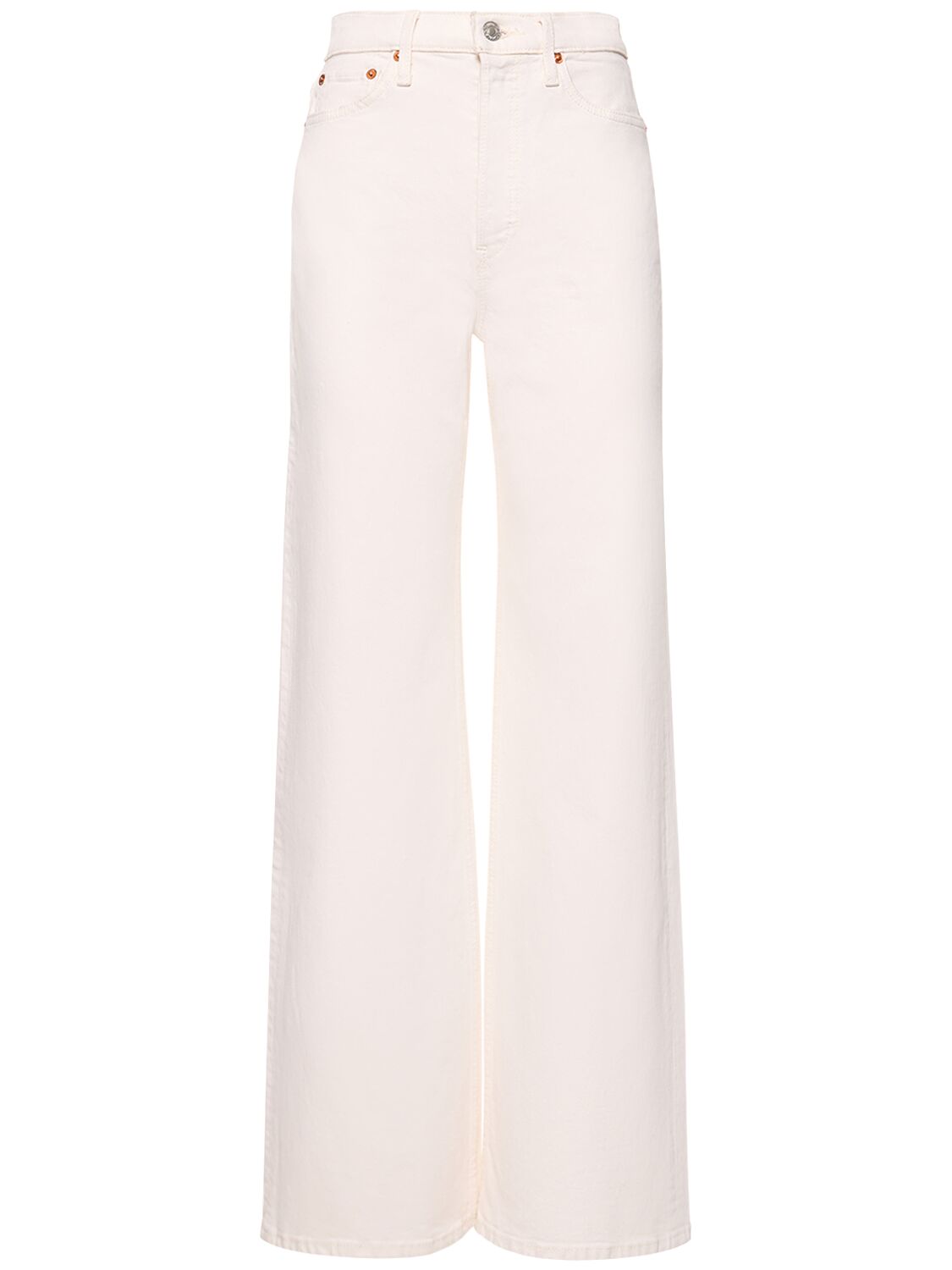 Image of 70s Ultra High Rise Wide Cotton Jeans