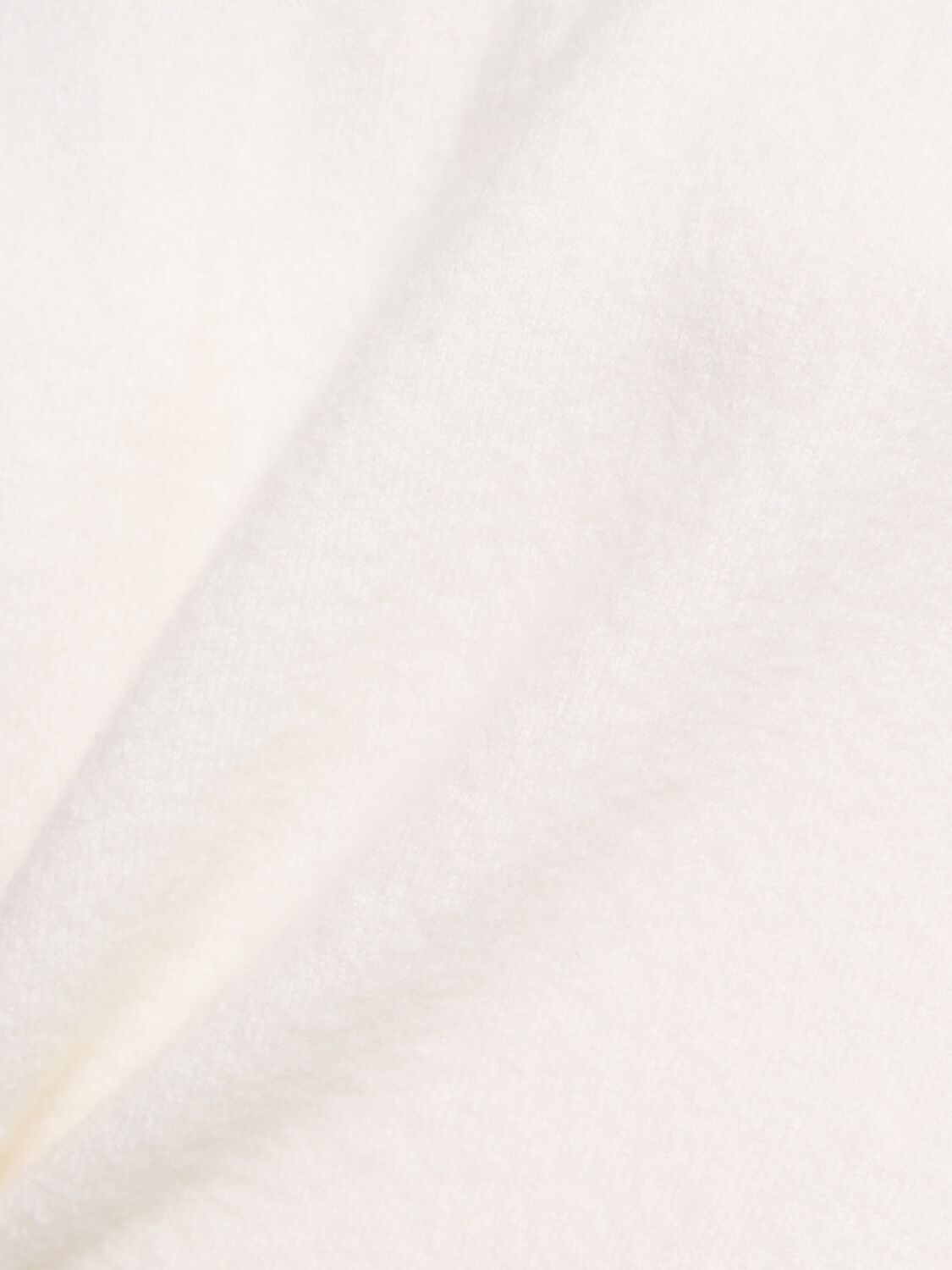 Shop Totême Felted Wool Long Sleeve Top In White