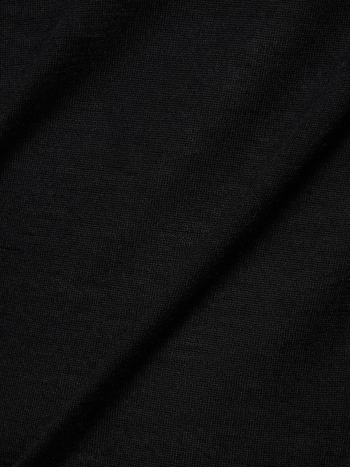 Shop Zegna Cashmere & Silk Crewneck Sweater In Black
