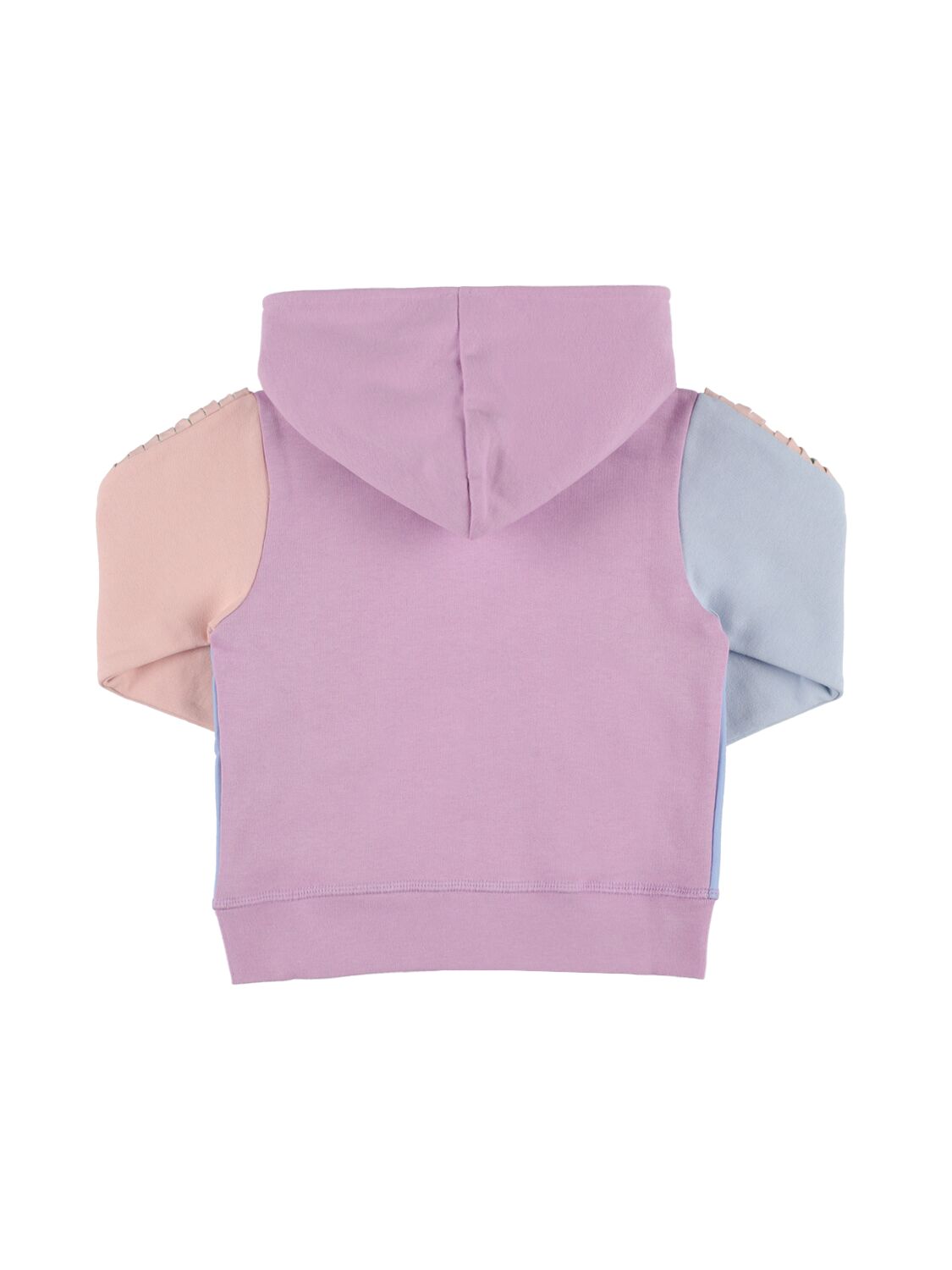 Shop Stella Mccartney Organic Cotton Zip-up Sweatshirt Hoodie In Light Purple