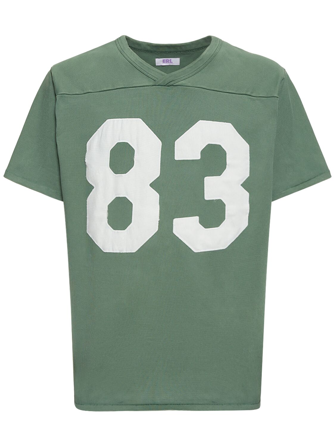 Shop Erl Unisex Knit Football Shirt In Green