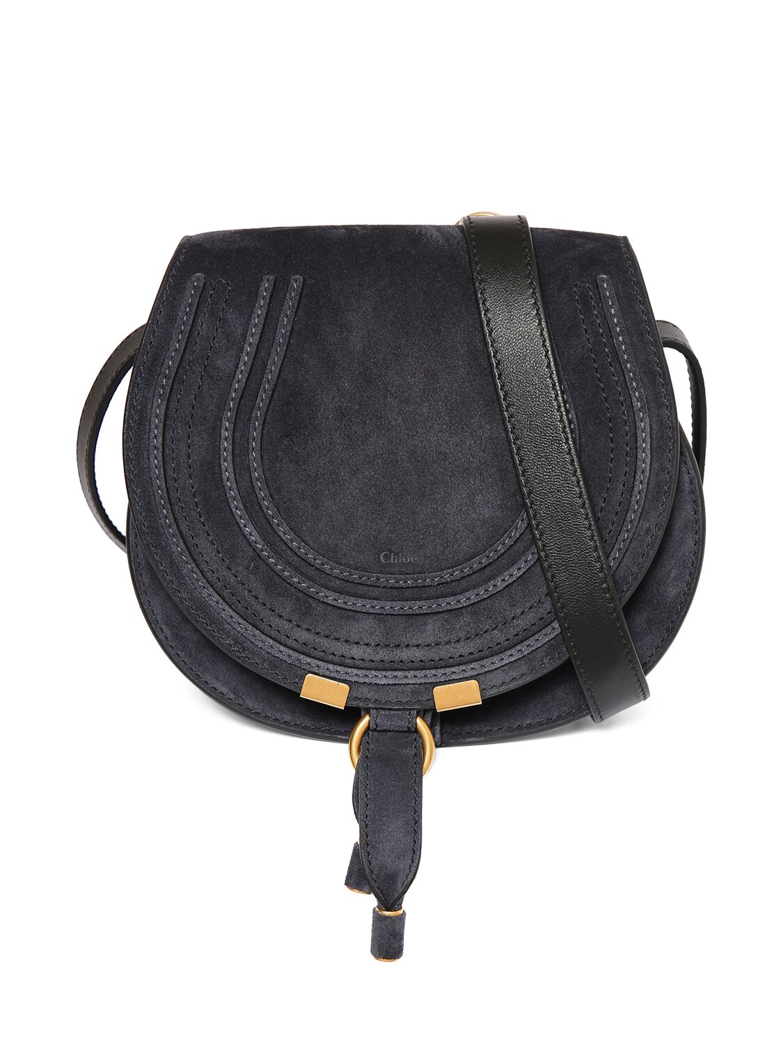 Image of Mini Marcie Suede Shoulder Bag