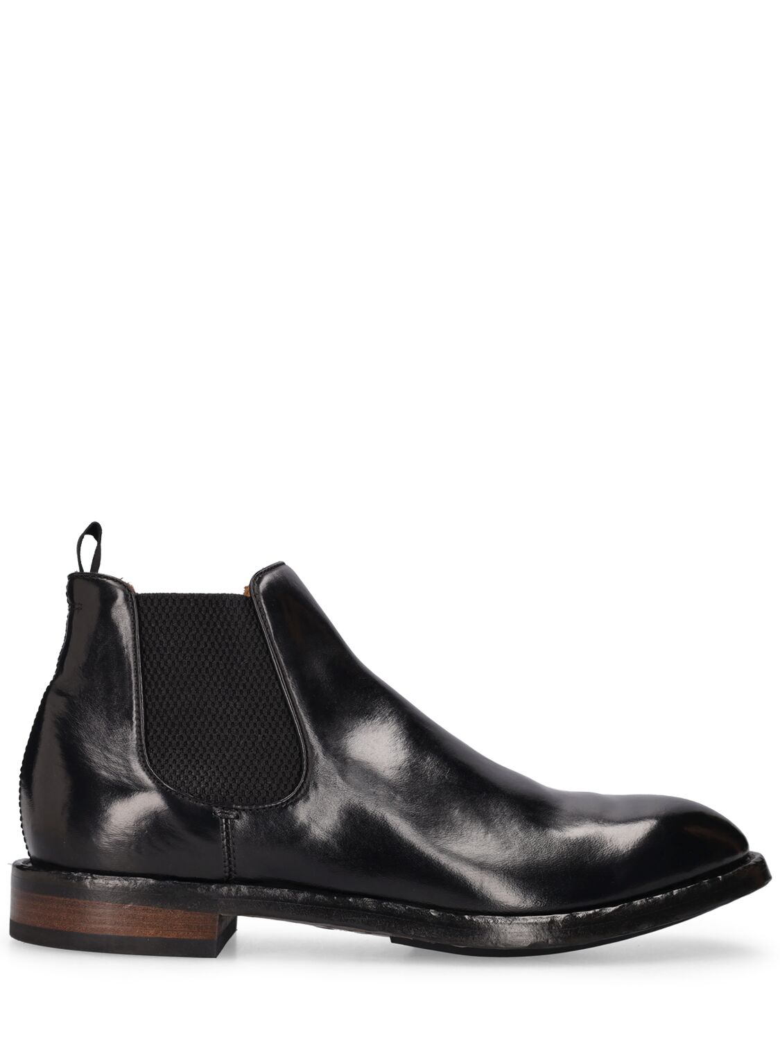 Officine Creative Temple Leather Chelsea Boots In Black