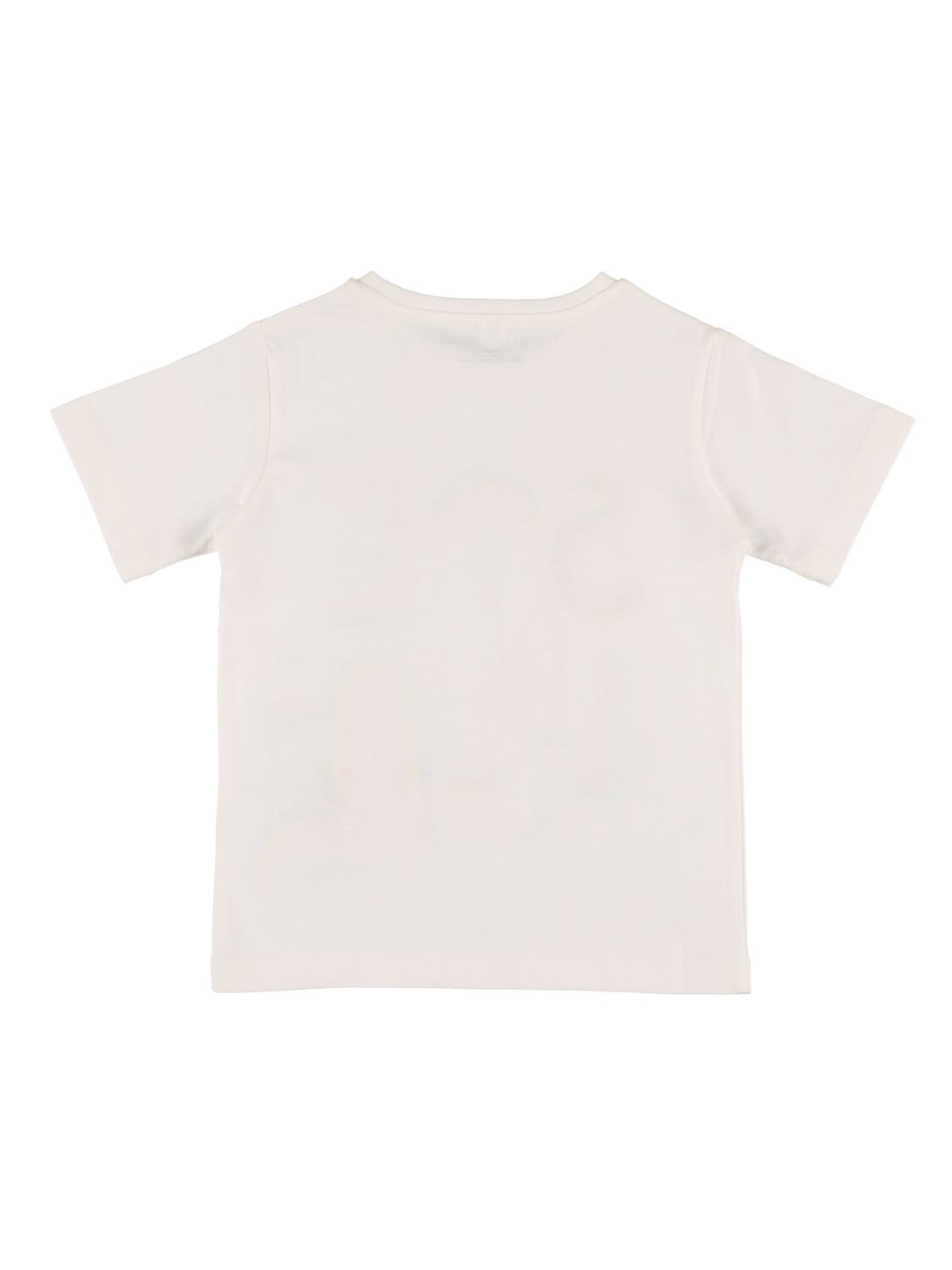 Shop Stella Mccartney Logo Print Organic Cotton T-shirt In White