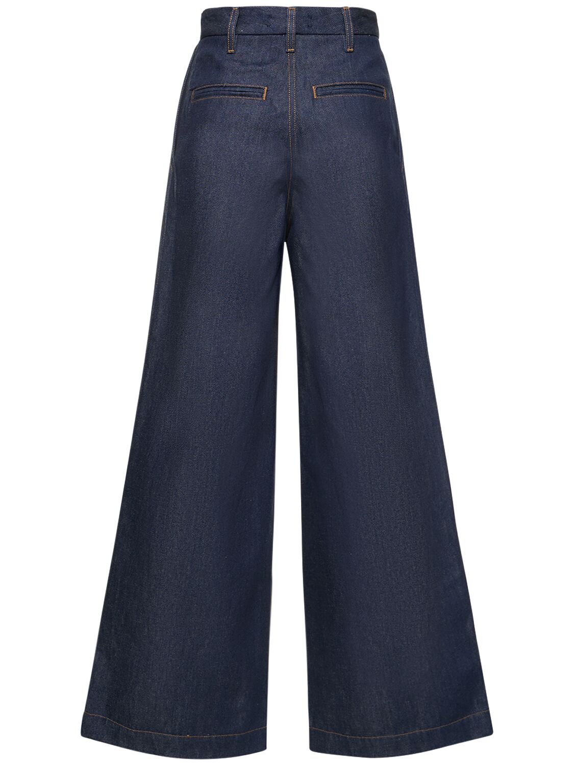 Amiri Wide Leg Double Pleated Pant In Blue