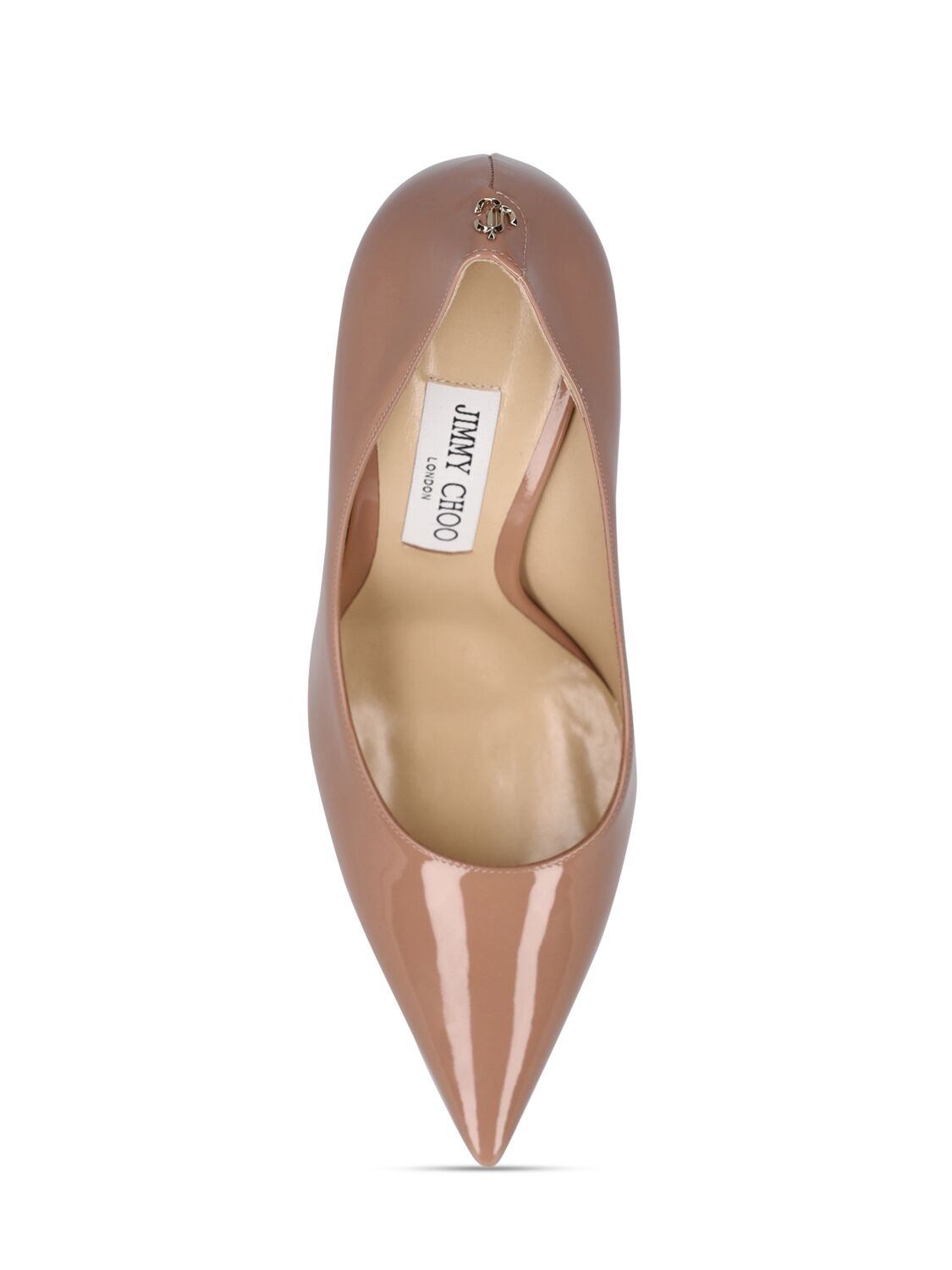 Shop Jimmy Choo 100mm Love Patent Leather Pumps In Ballet Pink