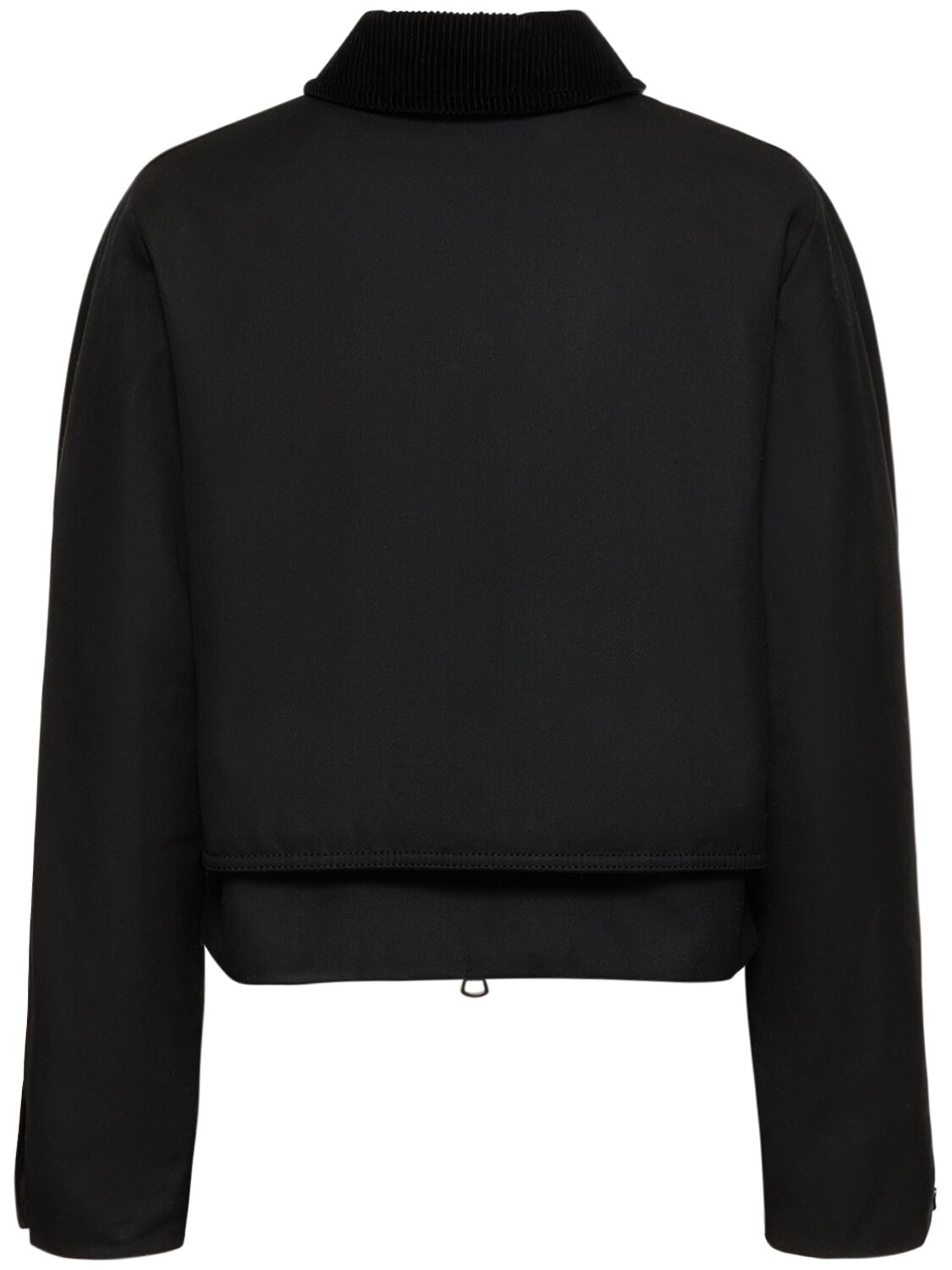 Shop Burberry Pippacott Waxed Cotton Crop Jacket In Black