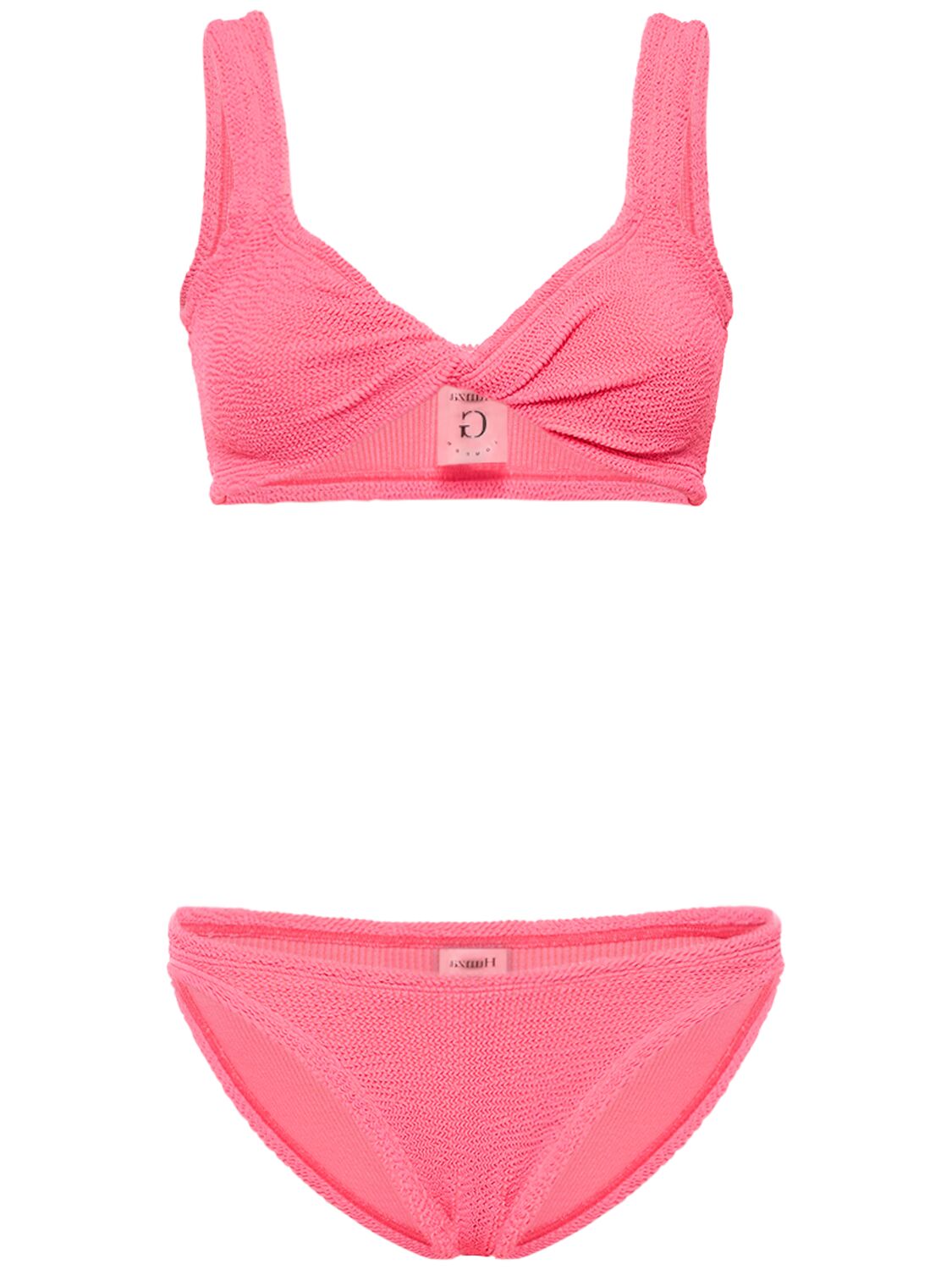 Hunza G Juno Bikini Set In Hot Pink