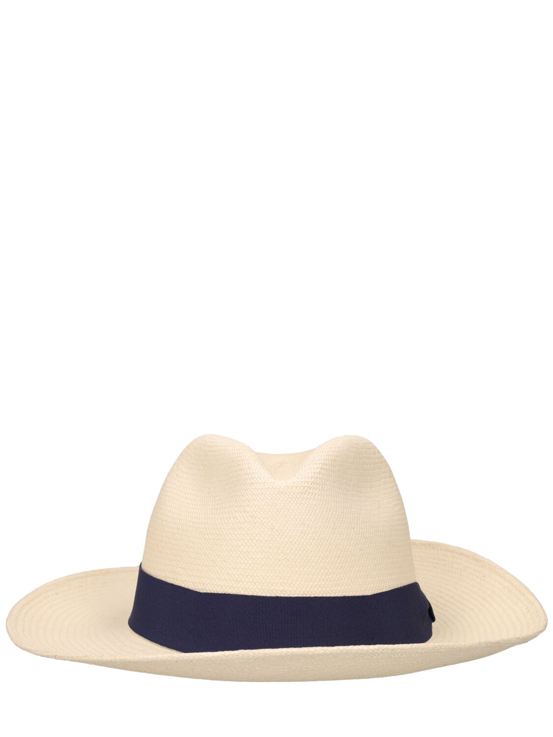 Frescobol Carioca | Men Ecuadorian Panama Straw Hat White/navy 61