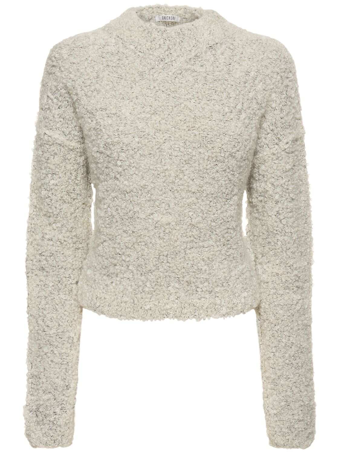 Mohair Blend Knit Long Sleeved Sweater – WOMEN > CLOTHING > KNITWEAR