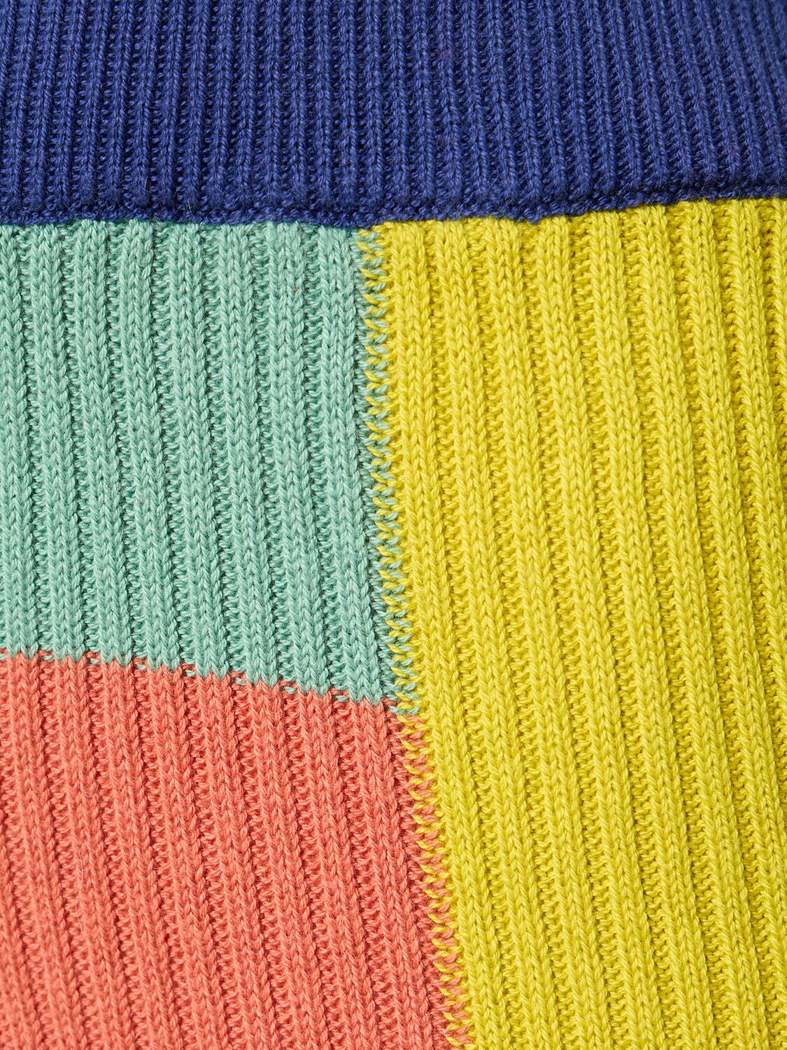 Shop The Elder Statesman Color Block Flared Cotton Pants In Multicolor