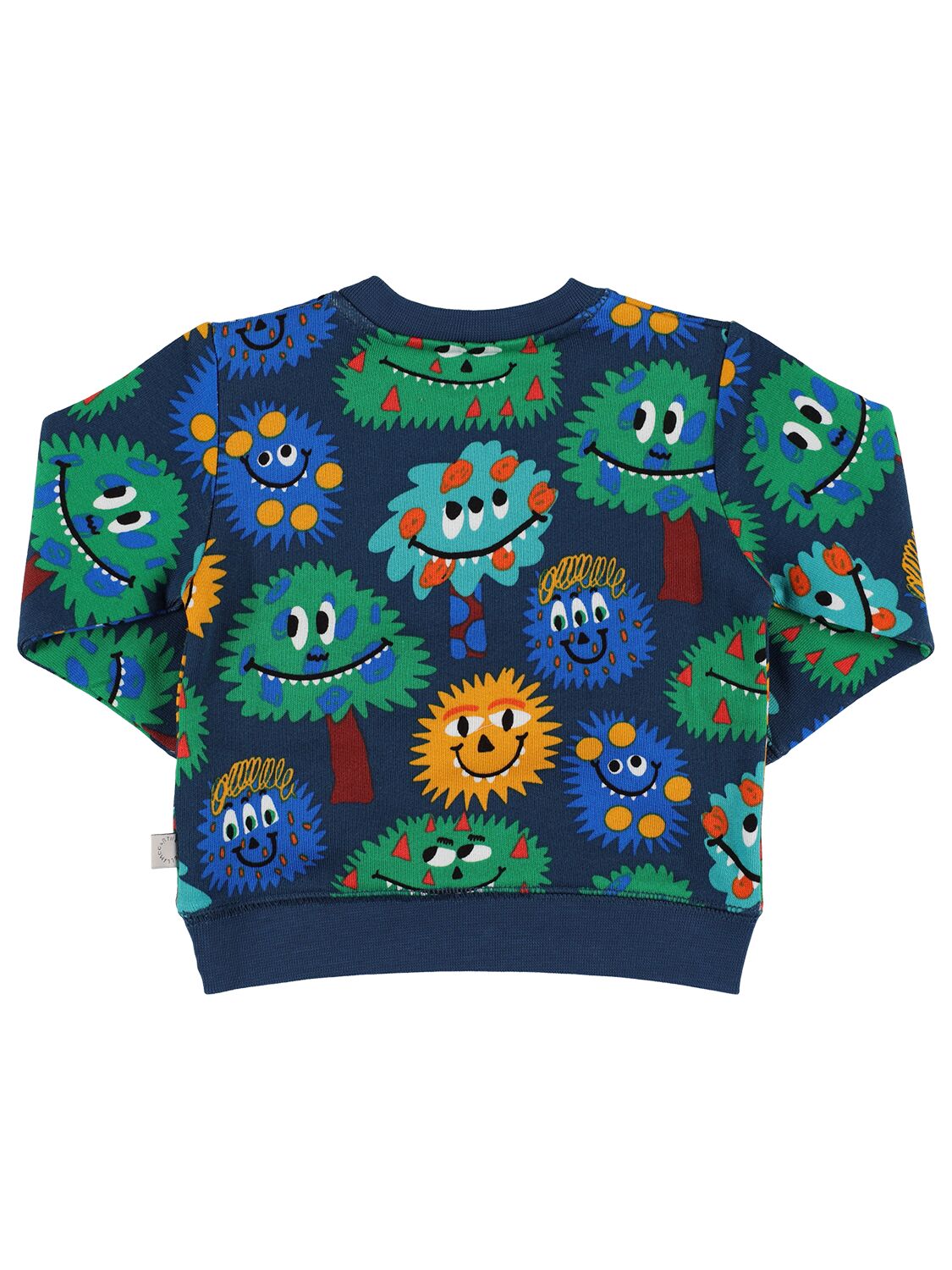 Shop Stella Mccartney Monster Print Cotton Sweatshirt In Multicolor