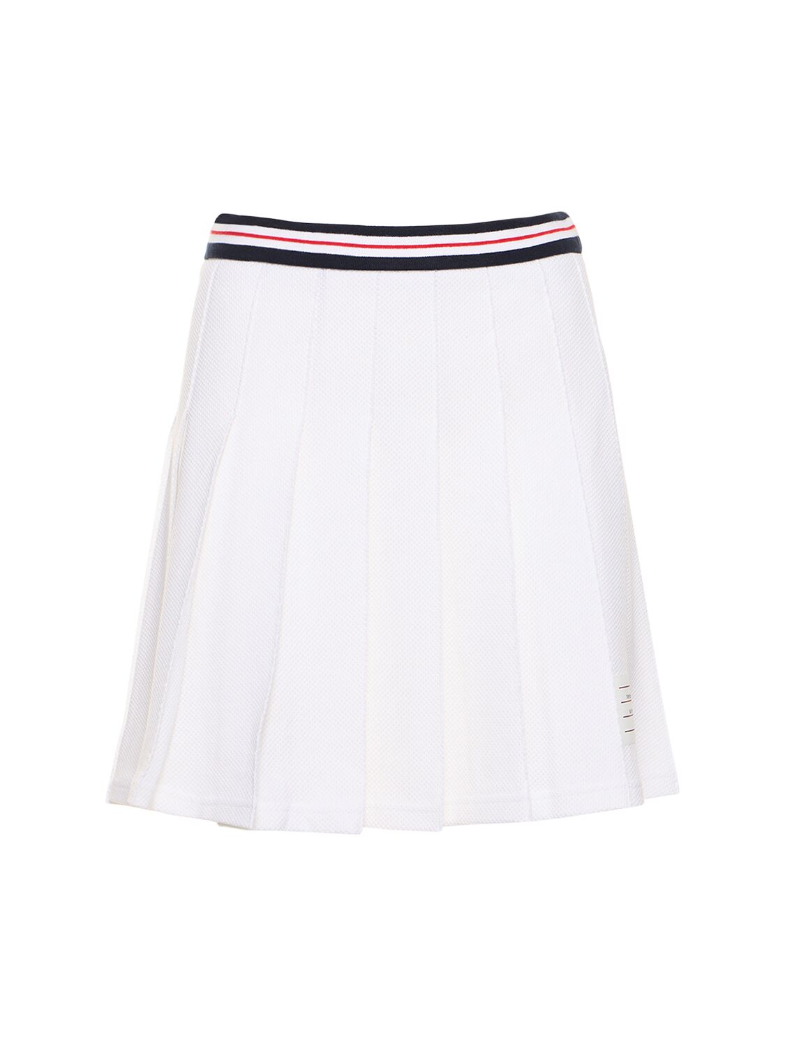 Pleated Textured Cotton Mini Skirt – WOMEN > CLOTHING > SKIRTS