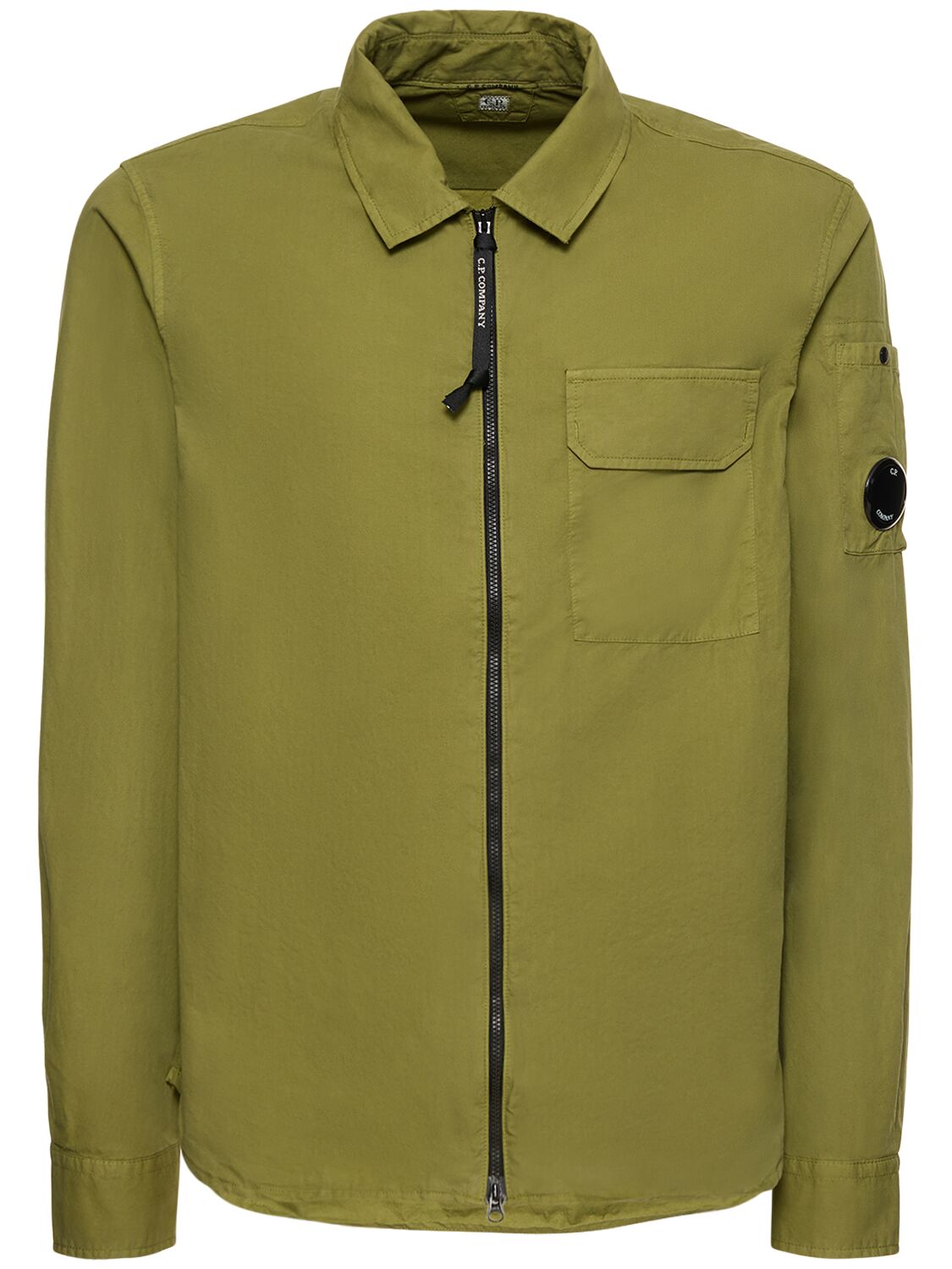 C.p. Company C. P. Company Man Shirt Military Green Size 3xl Cotton In Olive Green