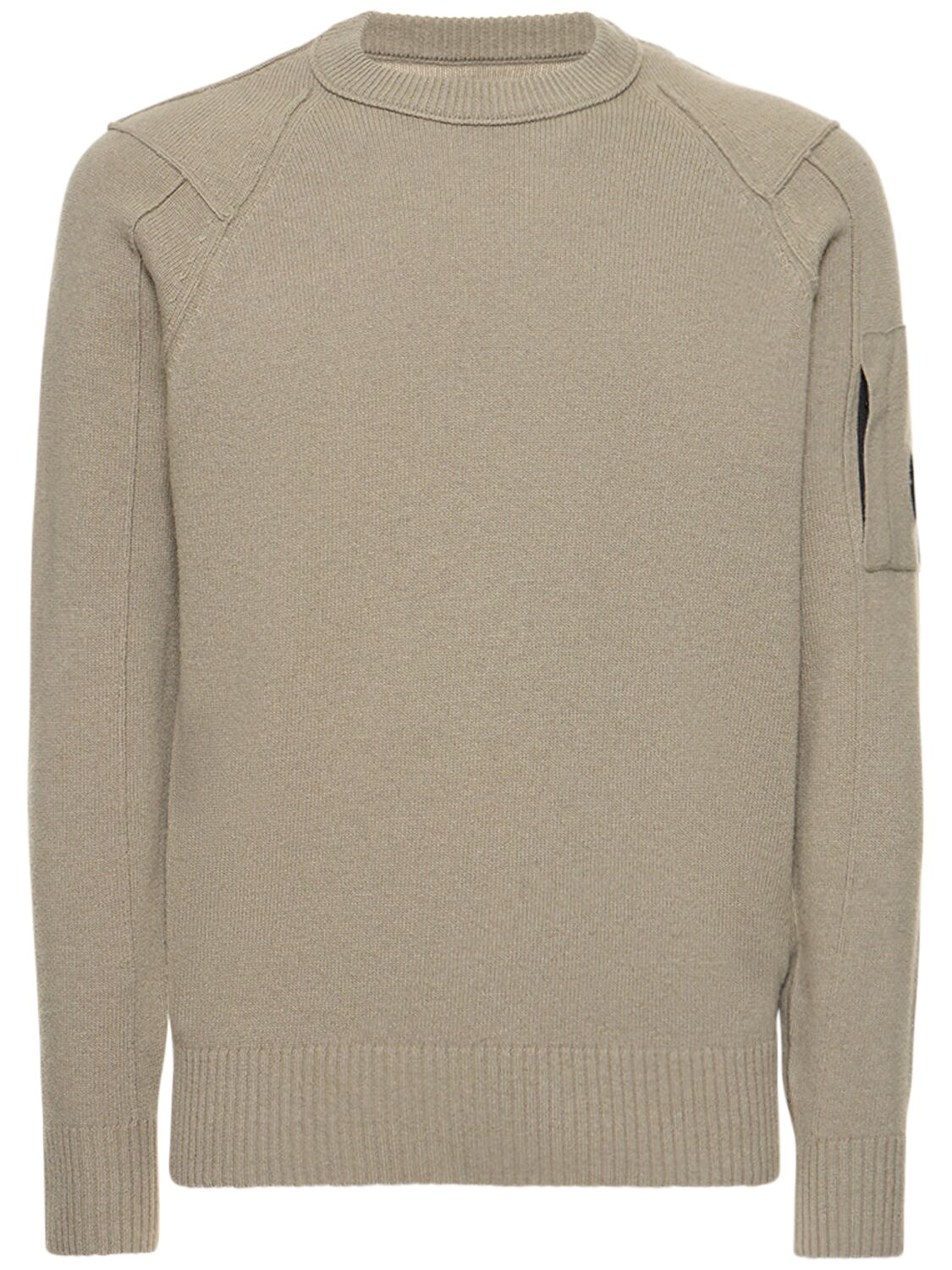 C.p. Company Wool Blend Knit Sweater In Silver Sage